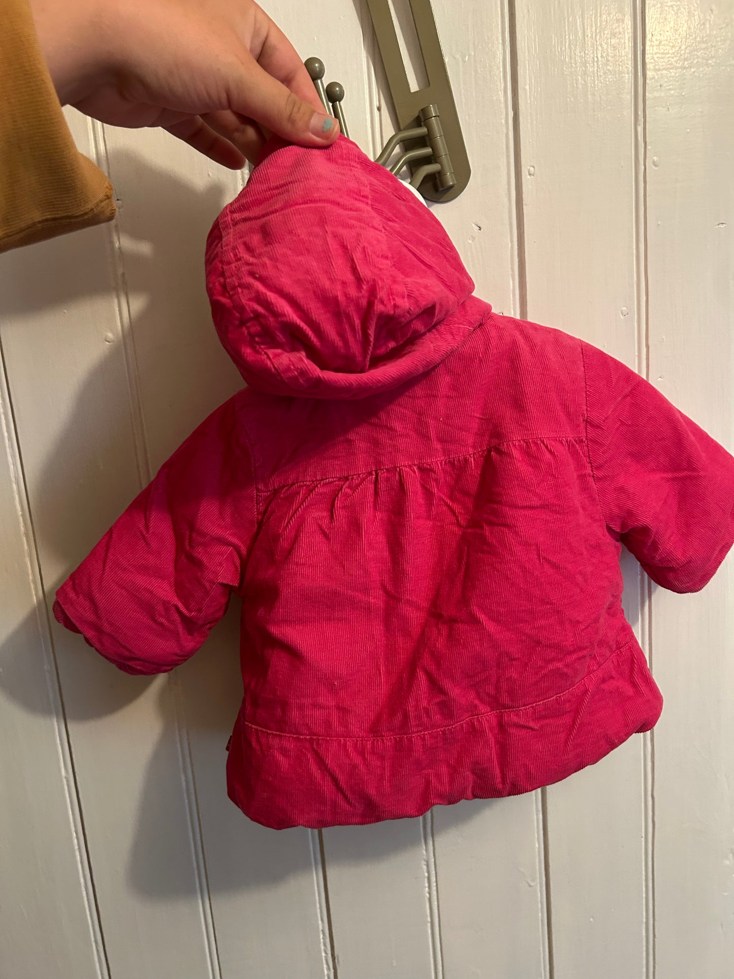 The children’s place 0/6m pink floral buckle jacket