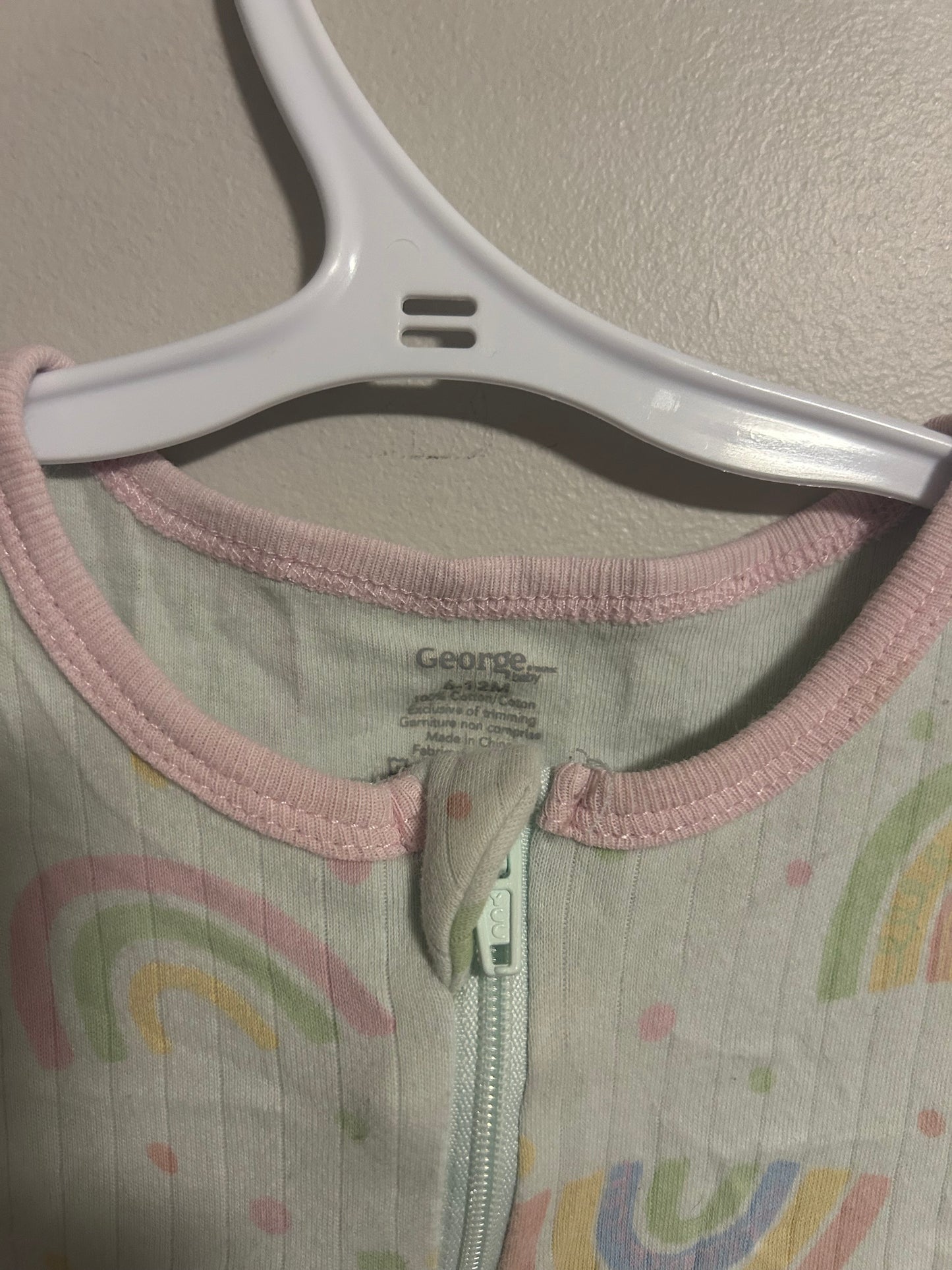 George 6/12m rainbow sleeper