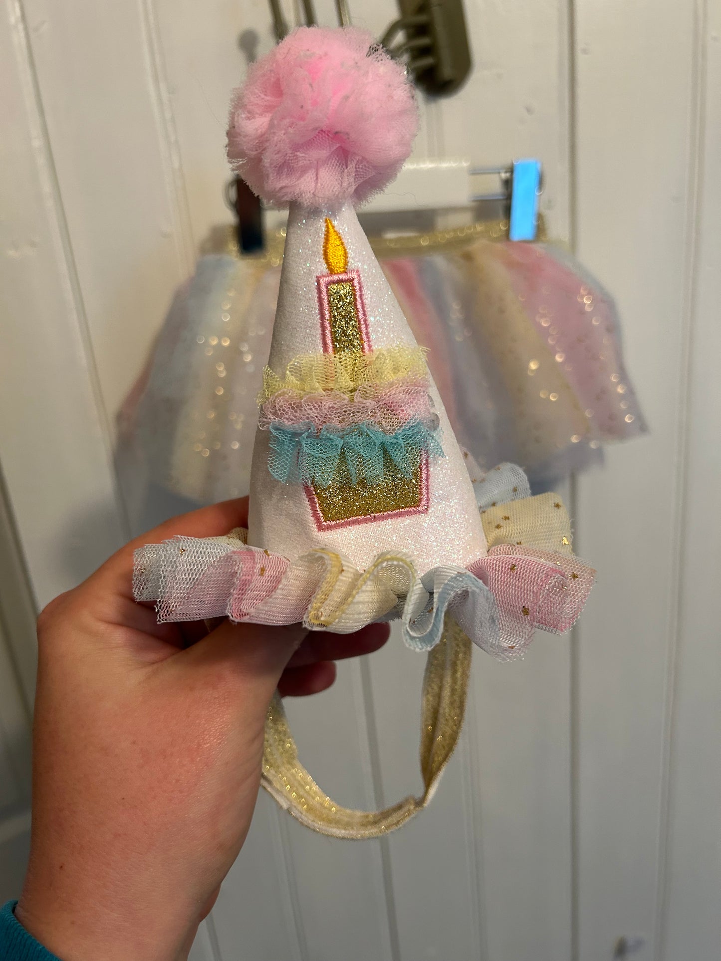 So Dorable 12/18m birthday tutu & headband