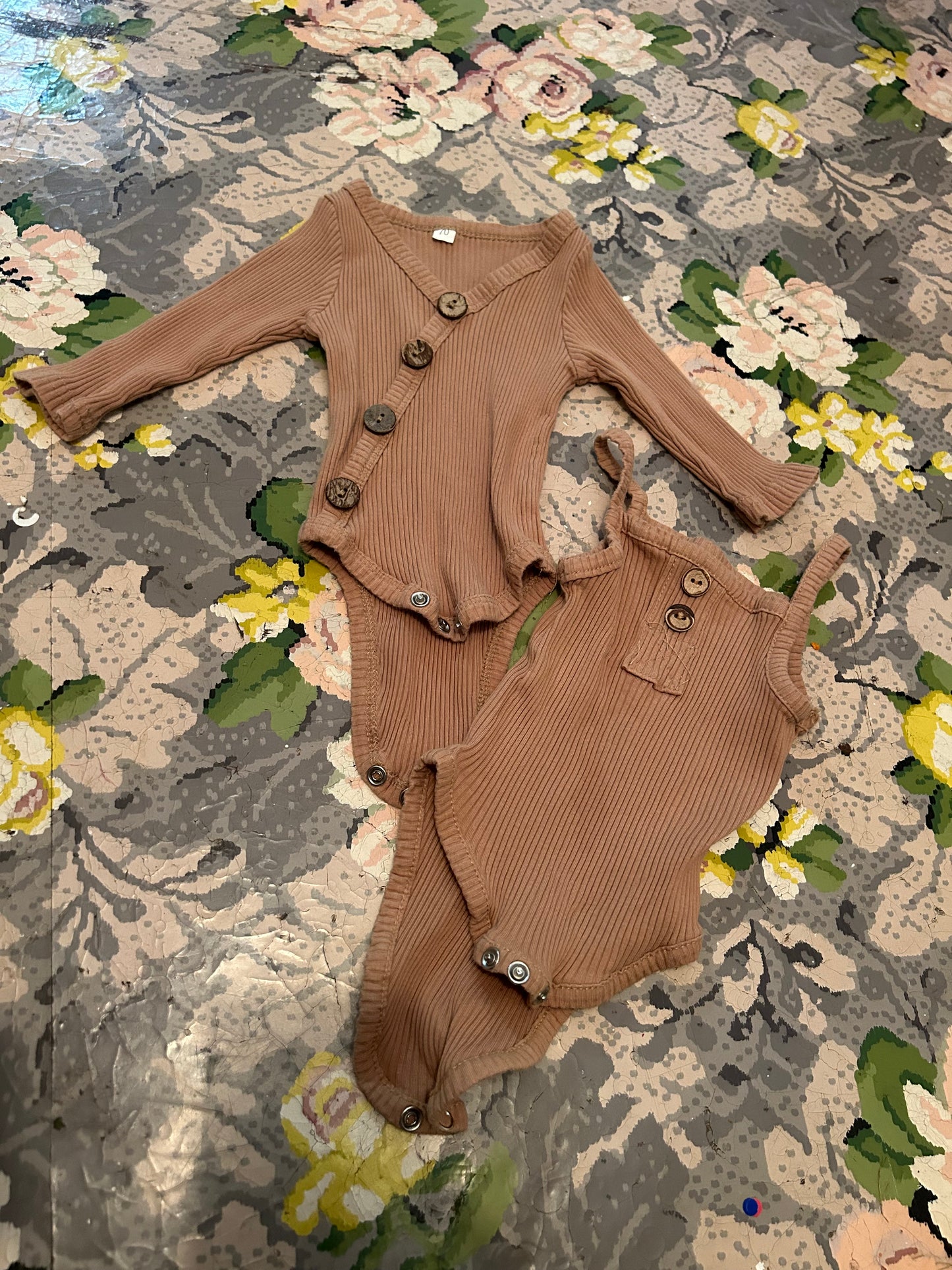 6m brown onesie bundle