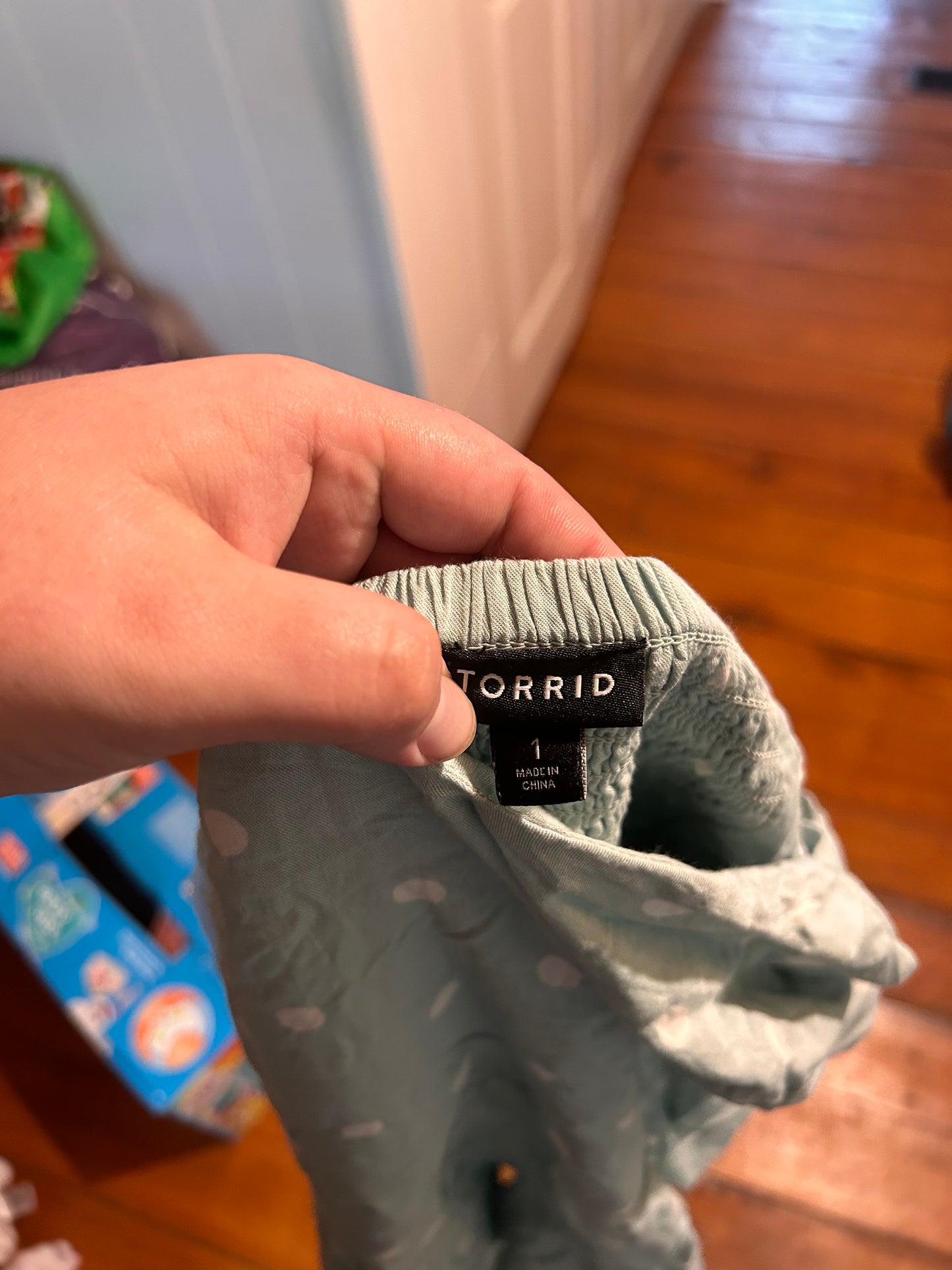 Torrid 1x teal polka dot romper