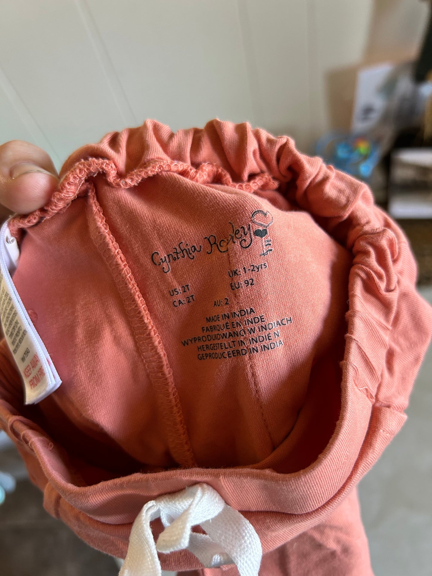 Cynthia Rowley 2t peach shorts