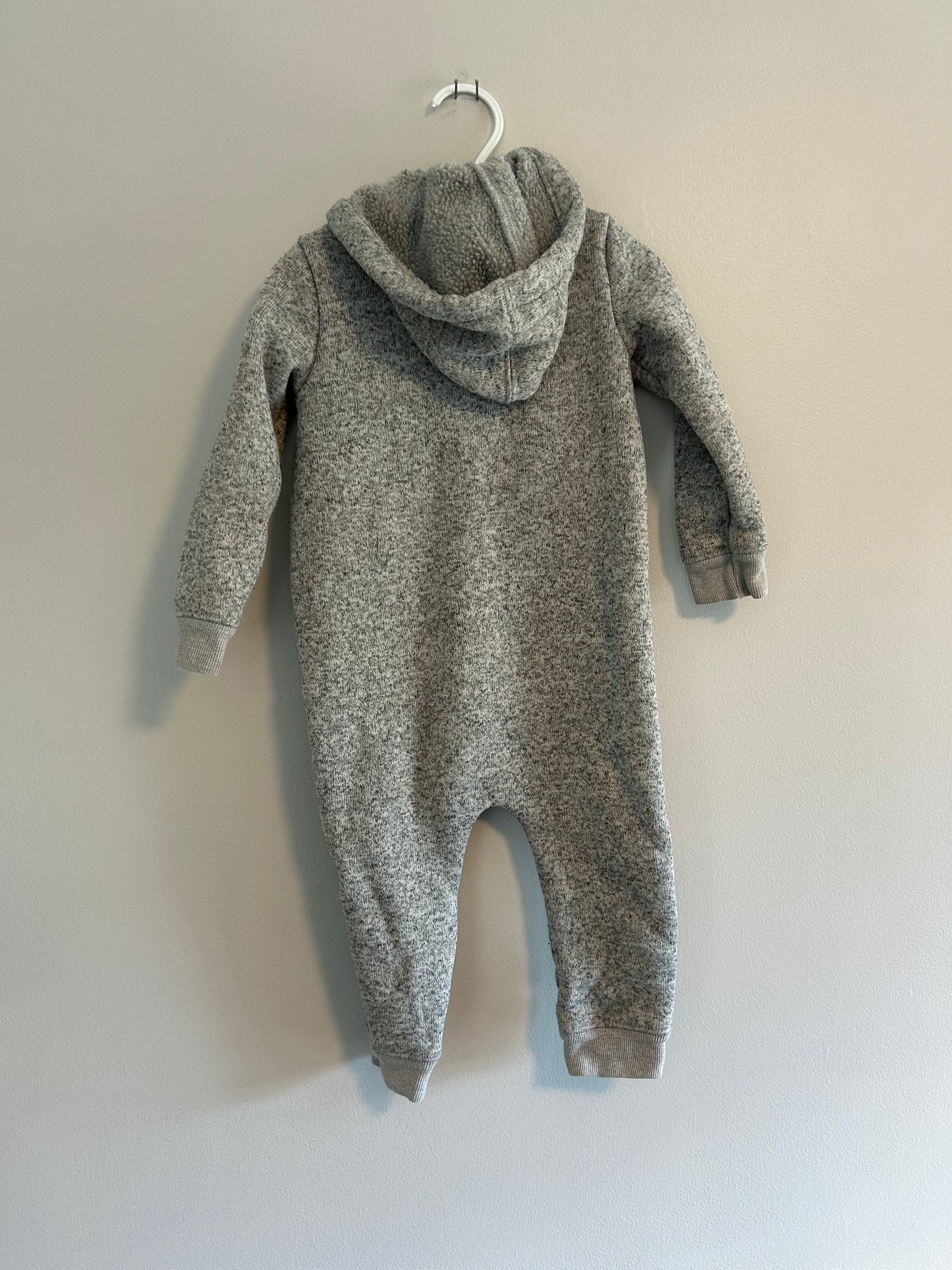Oshkosh 24m grey fleece sweater romper