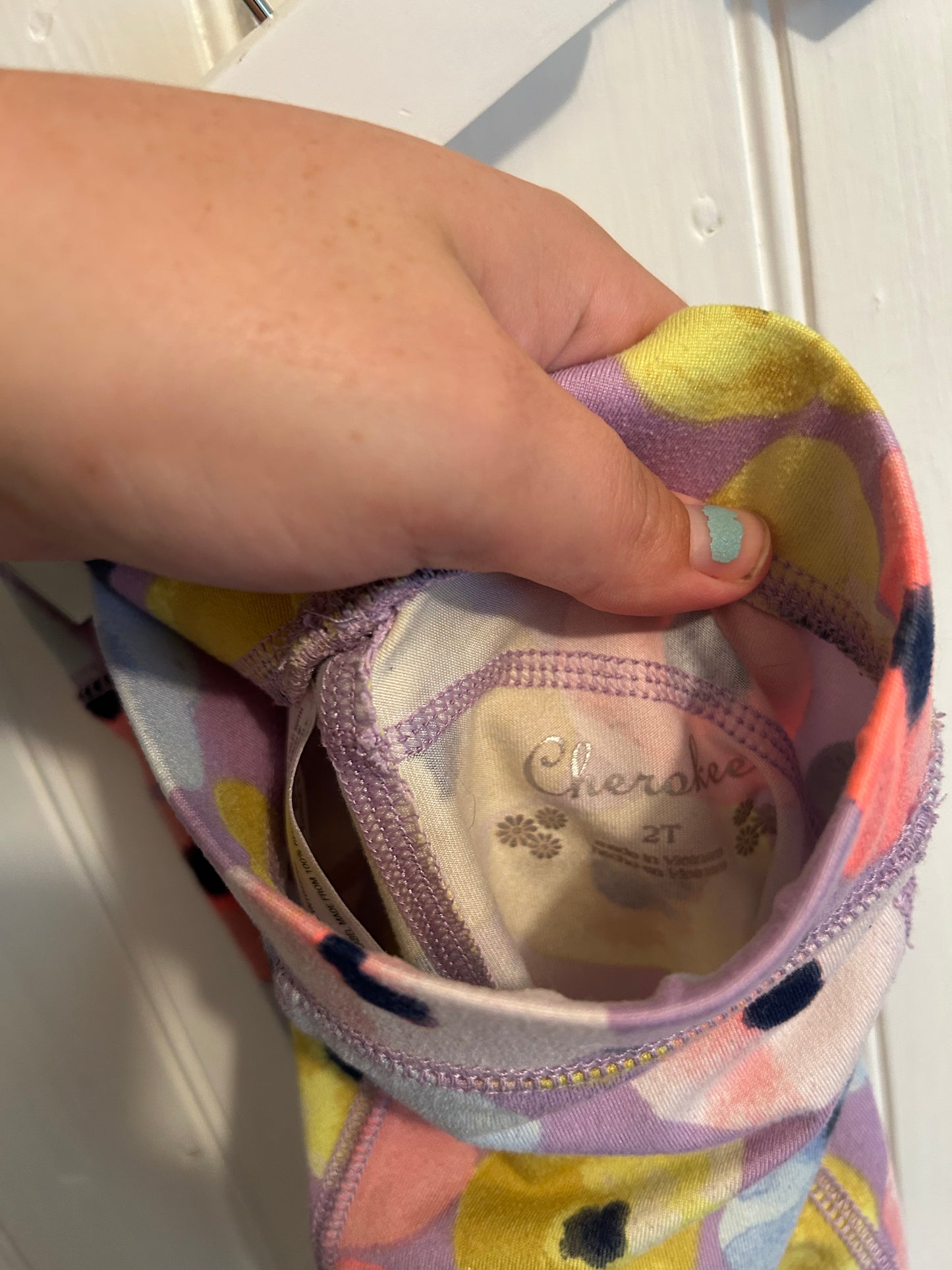 Cherokee 2t floral athletic leggings
