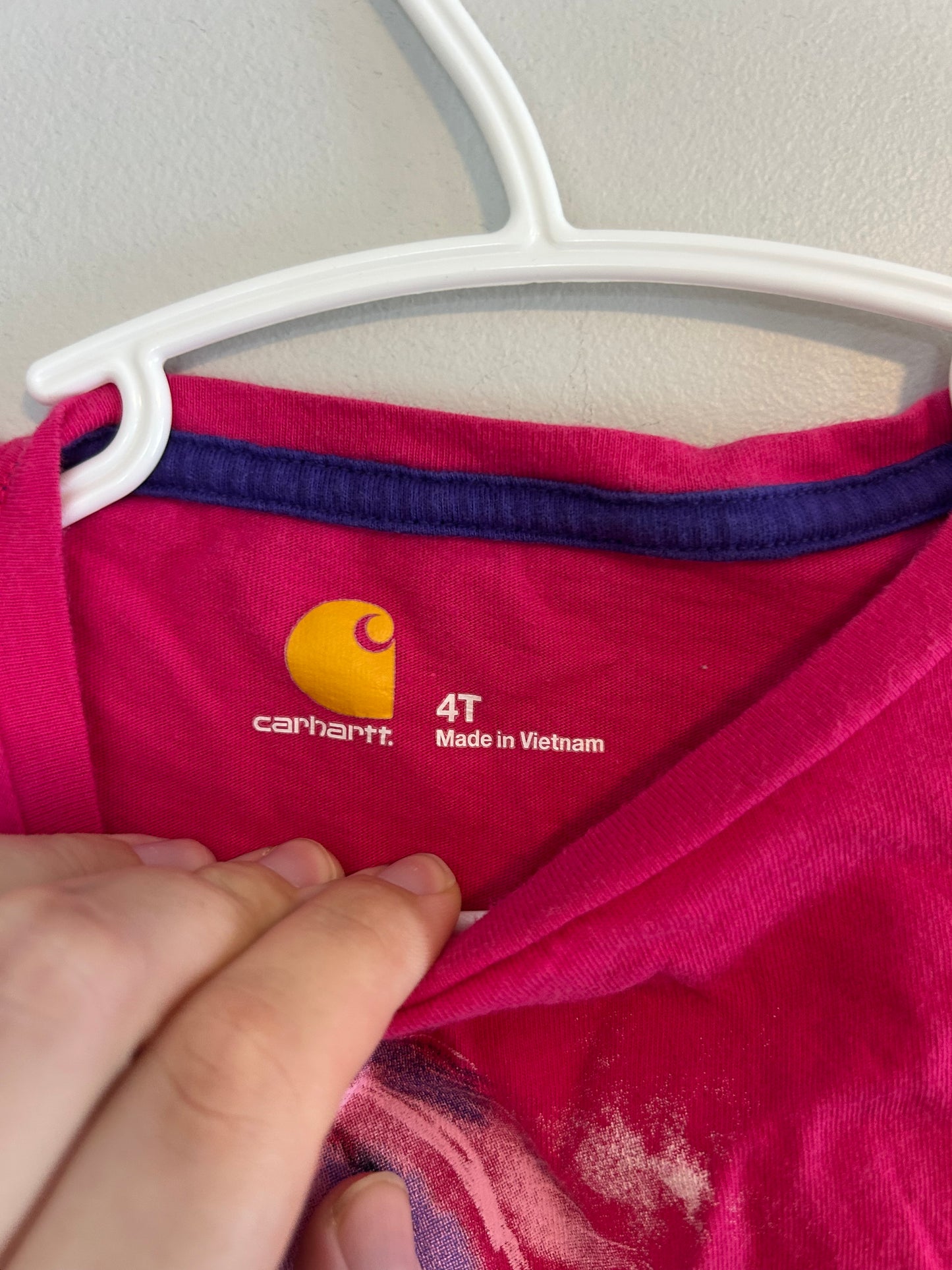 Carhartt 4t pink horse top