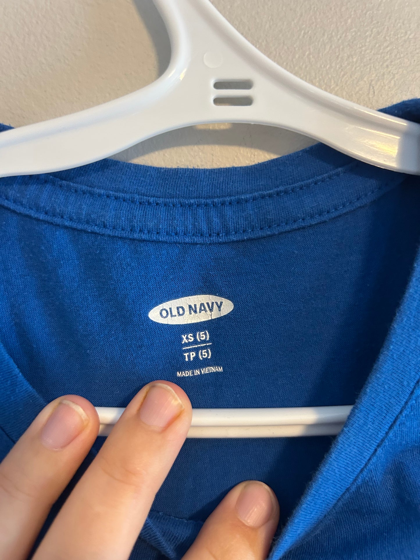 Old navy youth 5 blue tshirt