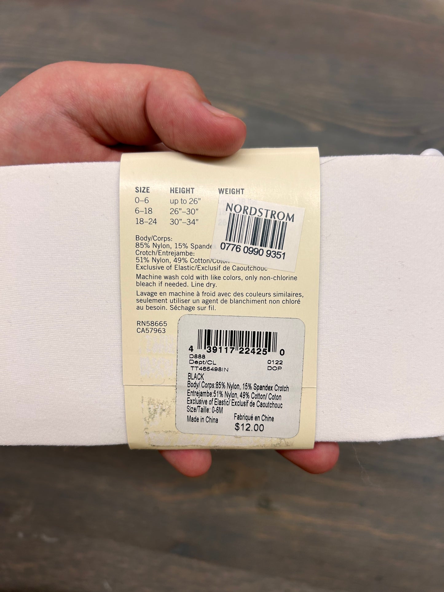 NEW Tucker & Tate 0/6m tights