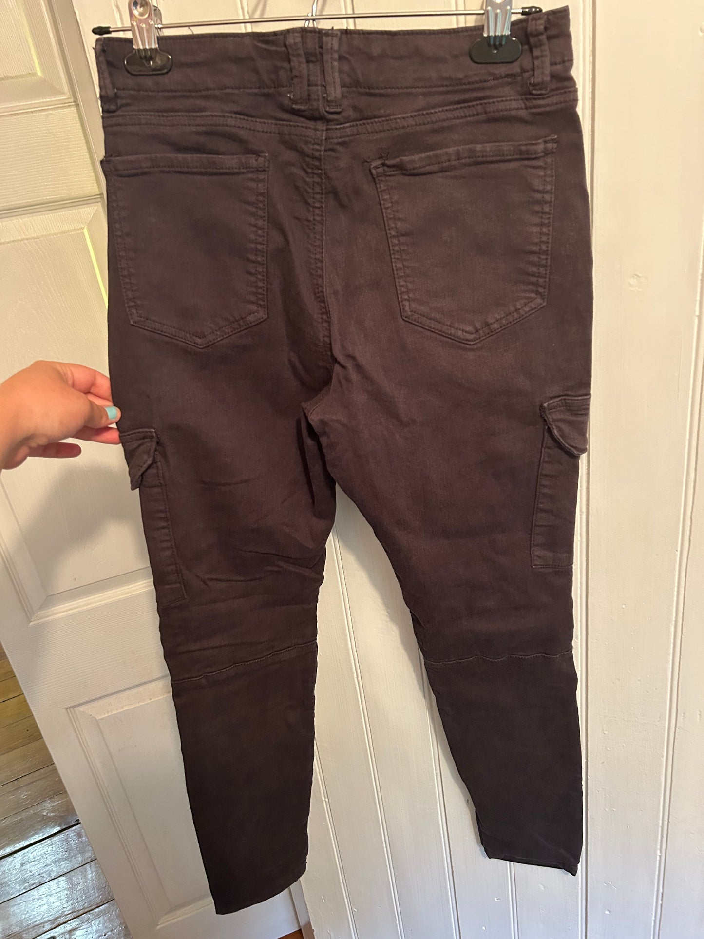 Dex 30 black cargo skinny jeans