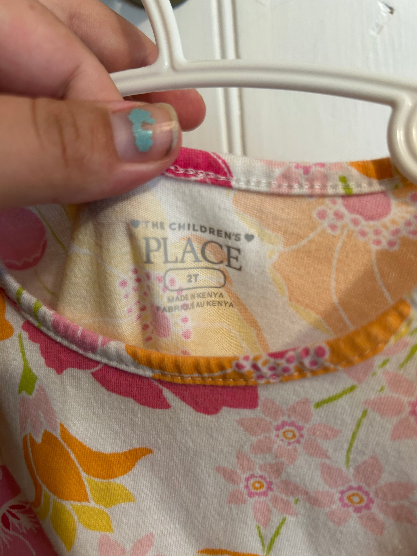 Children’s place 2t pink & orange floral dress