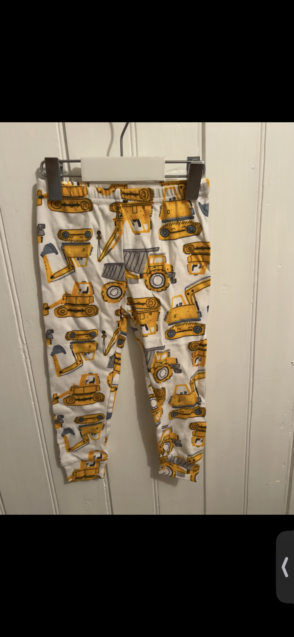 Carters 2t yellow excavator 2pc sleep set