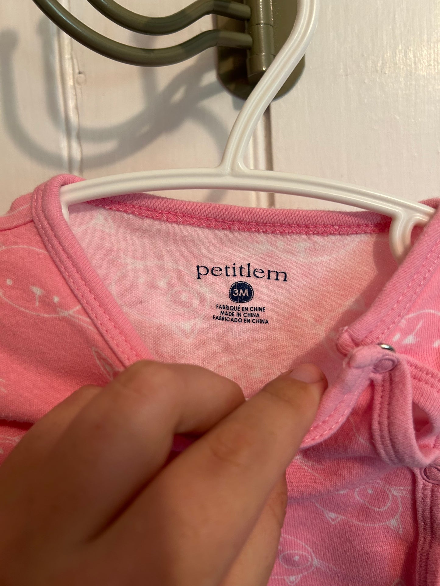 Petit Lem 3m pink cat cardigan