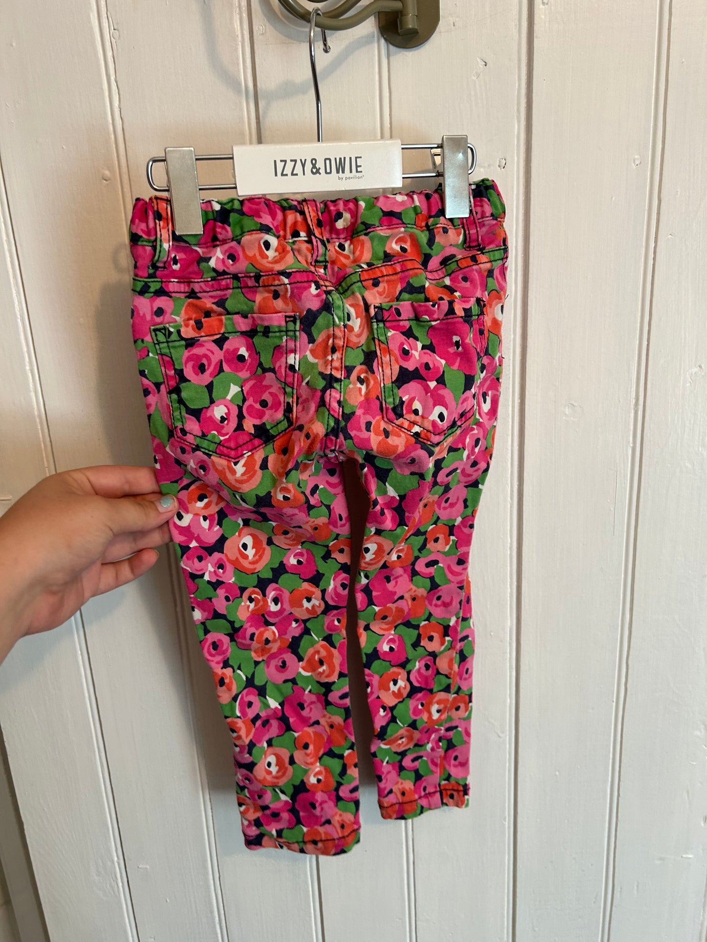 The children’s place 3t pink floral jeans