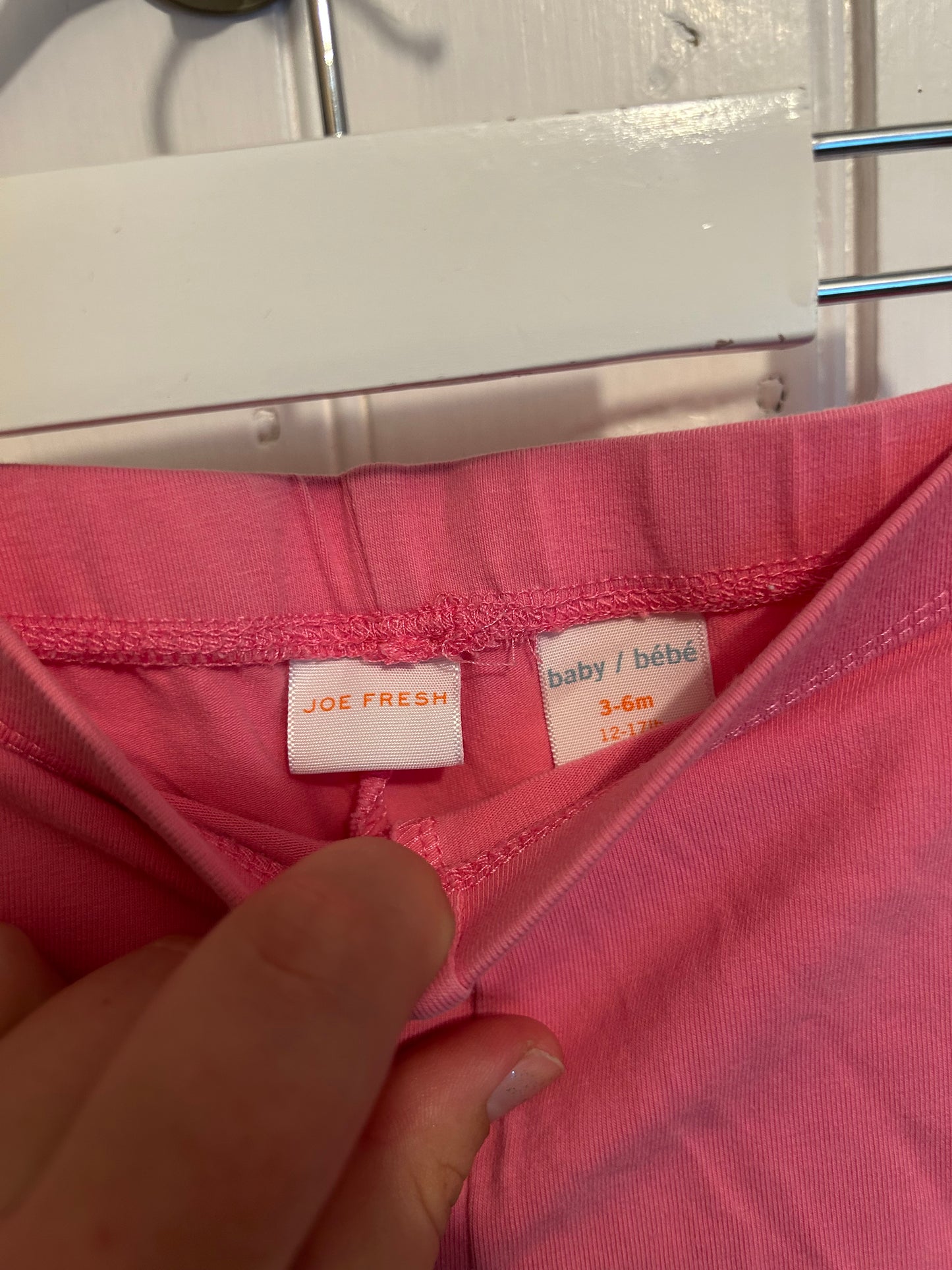 Joe fresh 3/6m pink bike shorts