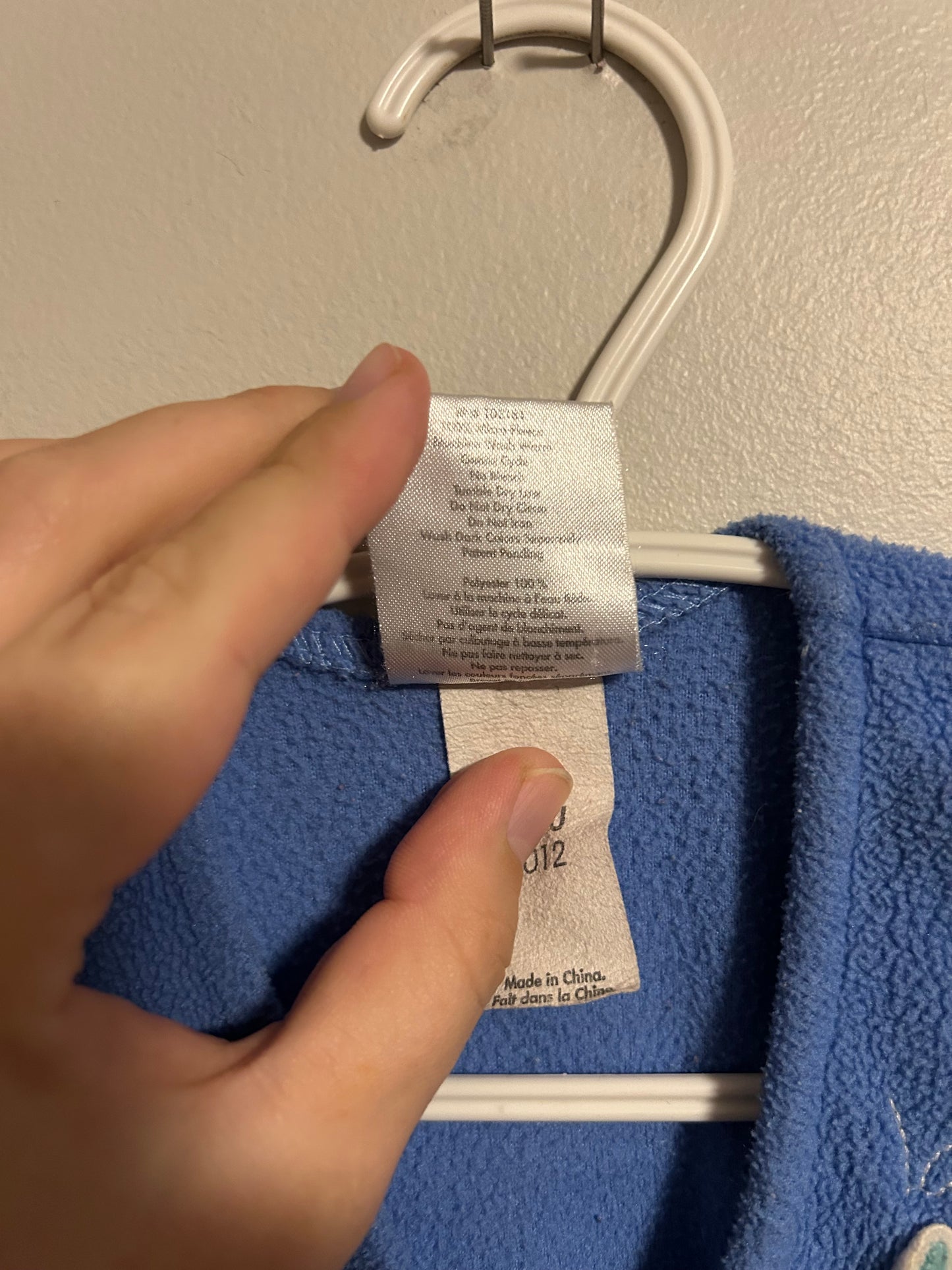 Halo 6/12m blue elephant fleece sleep sack