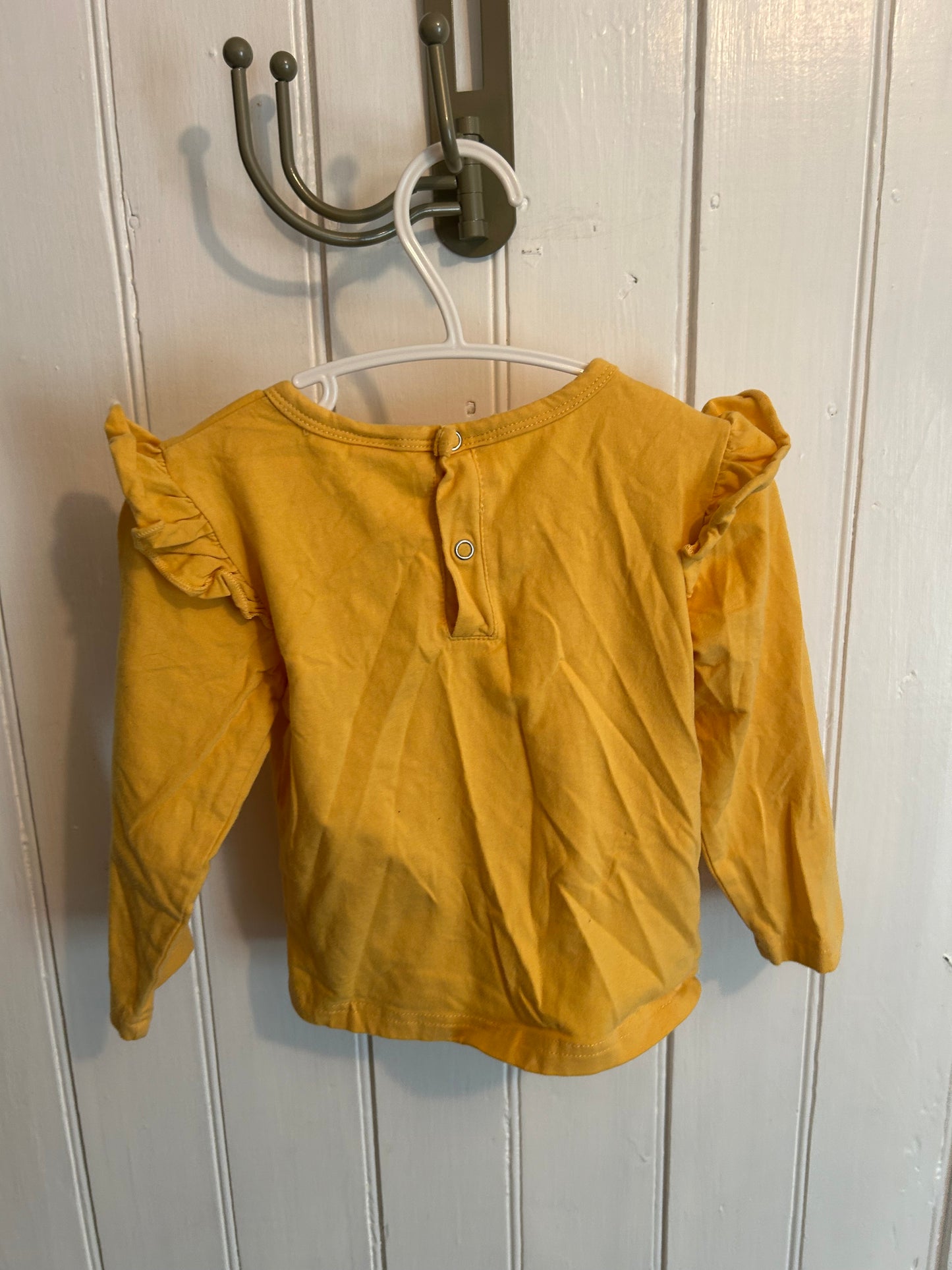 Small shop 24m yellow ruffle top