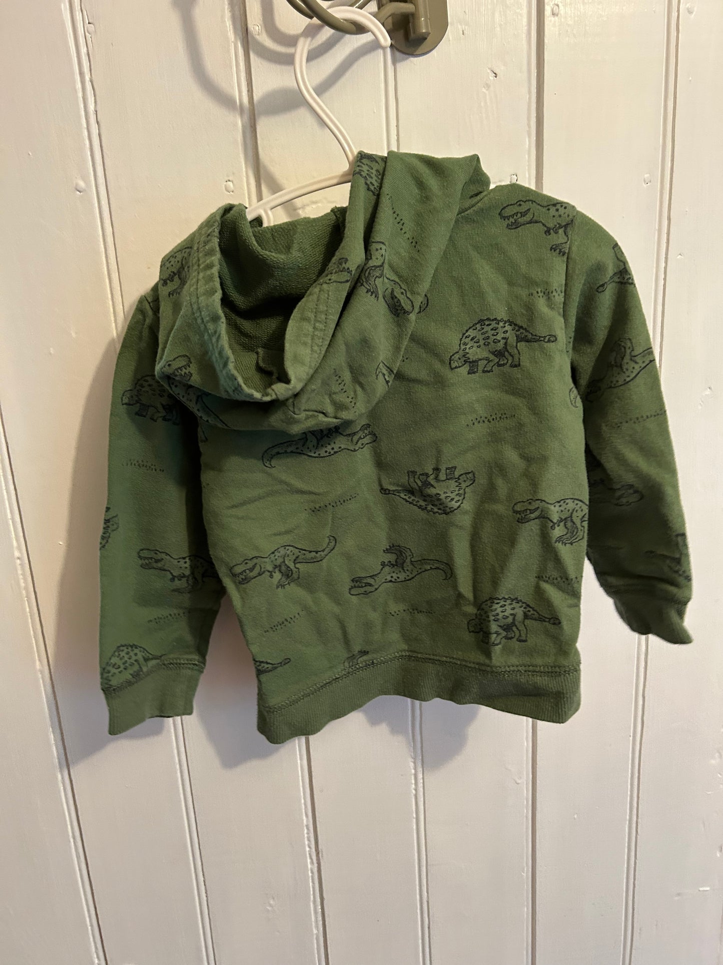 Carters 24m green Dino hoodie