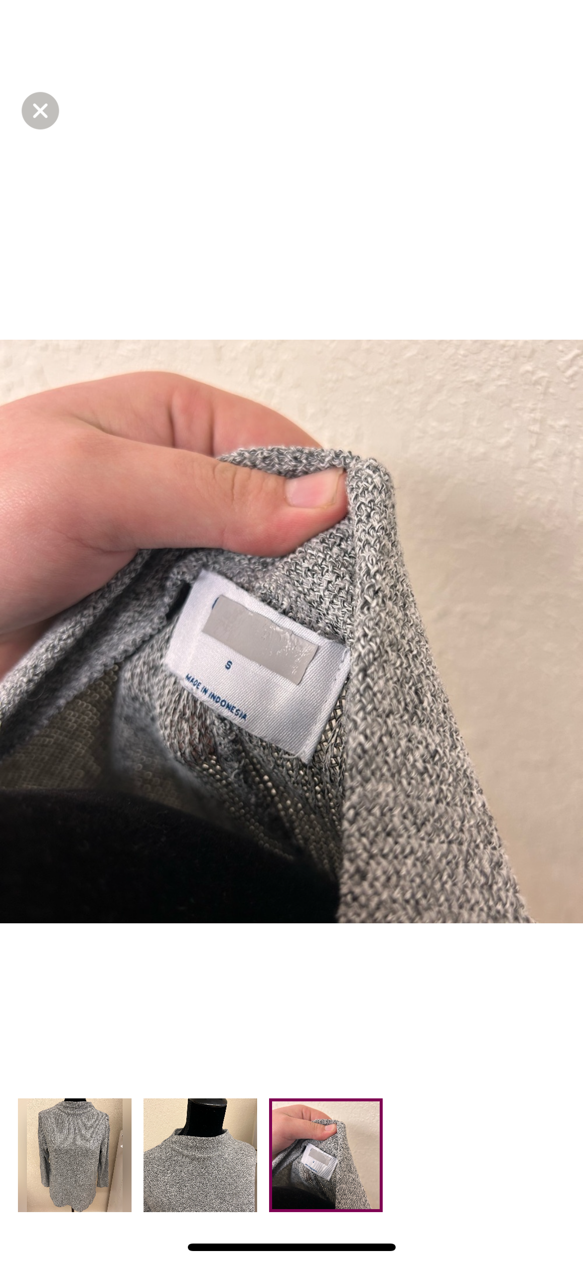 Old navy small grey turtleneck top