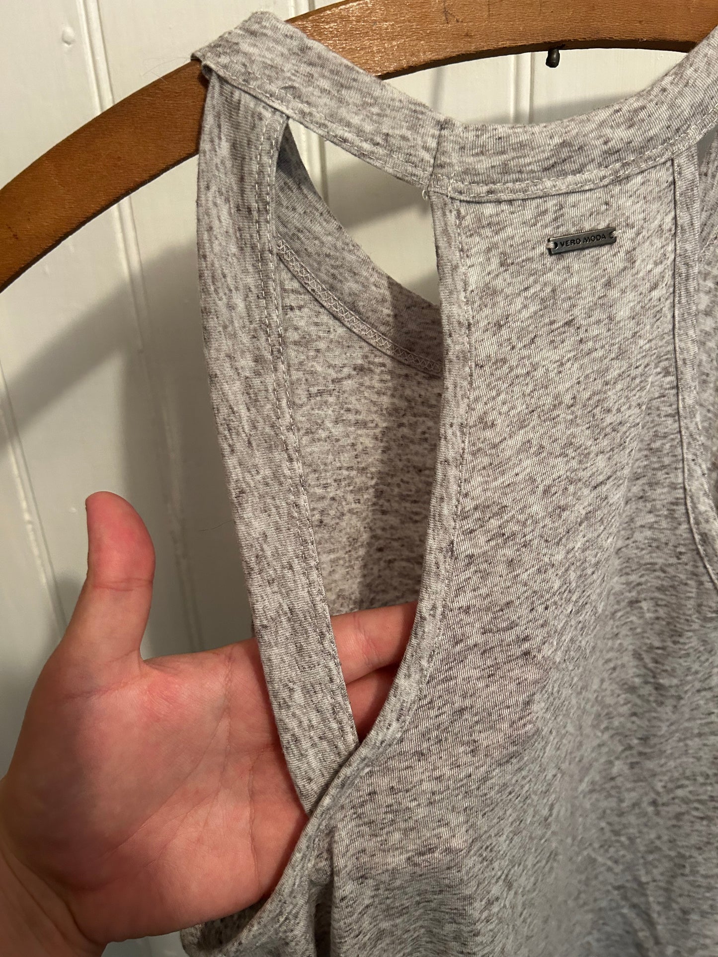 Vero moda medium grey cutout tunic