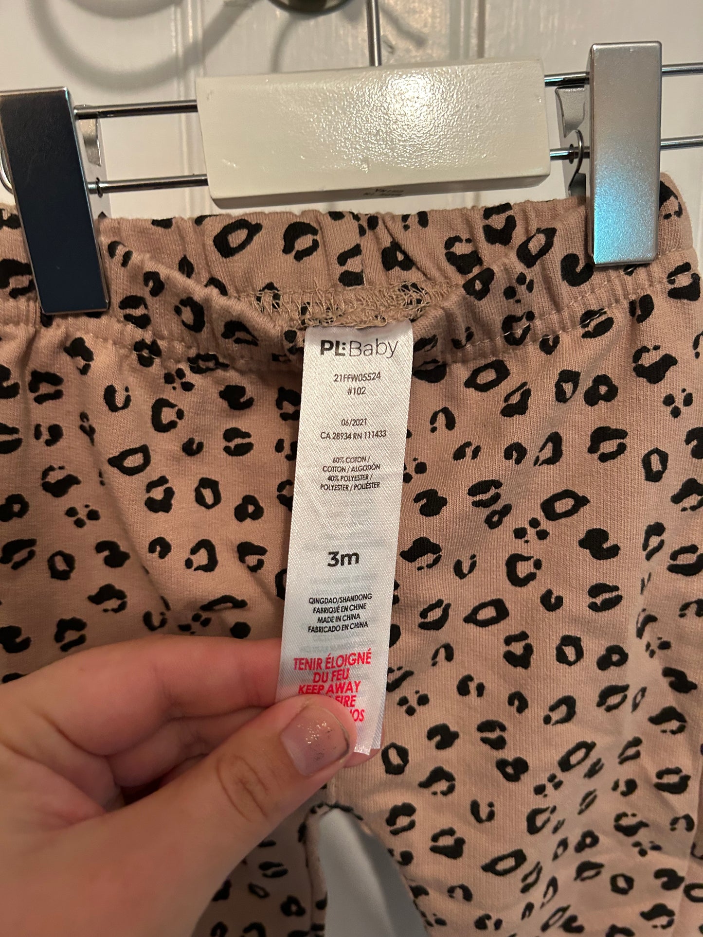 Pl baby 3m cheetah pants