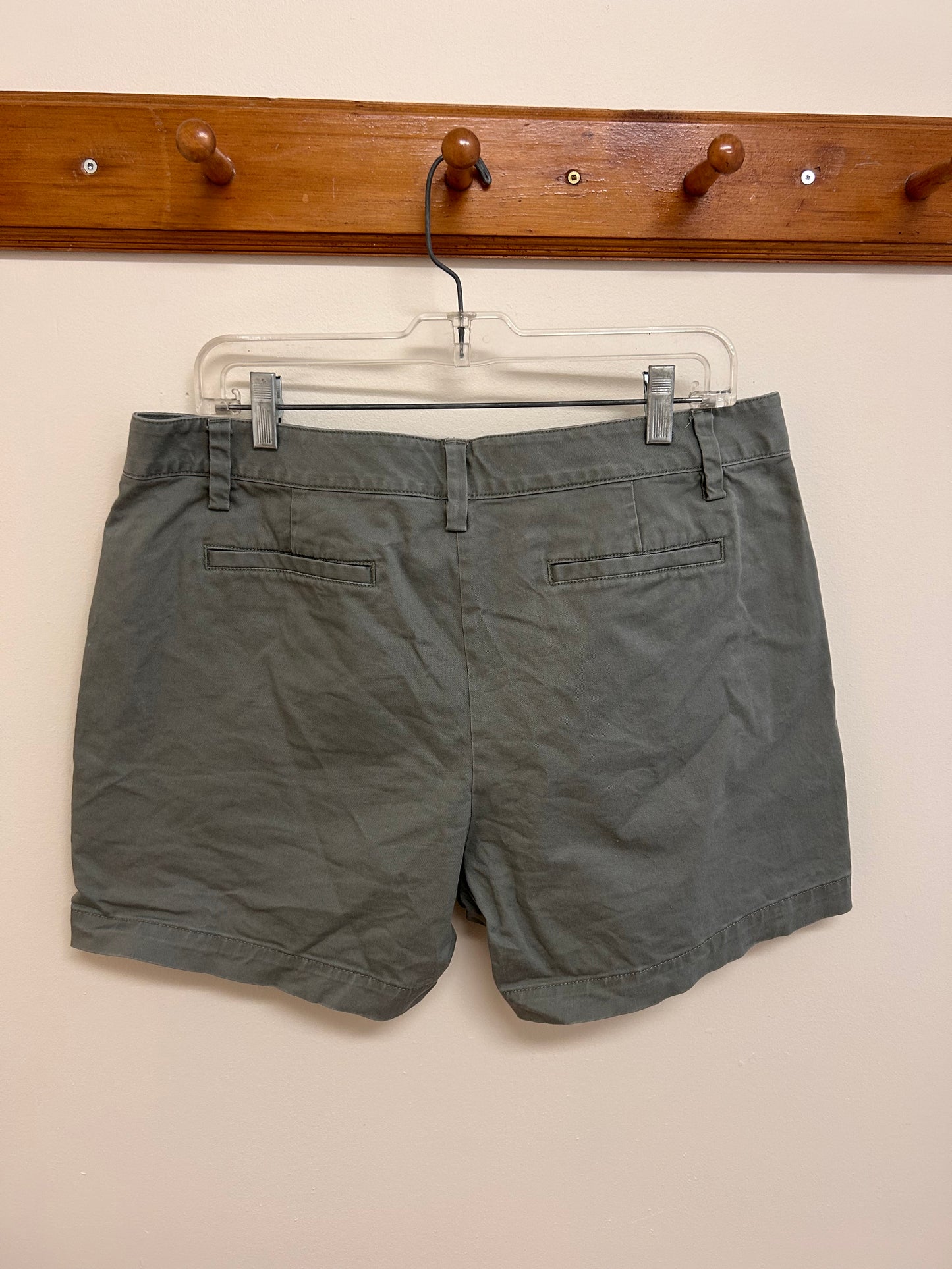 Lands end 14 sage green khaki shorts