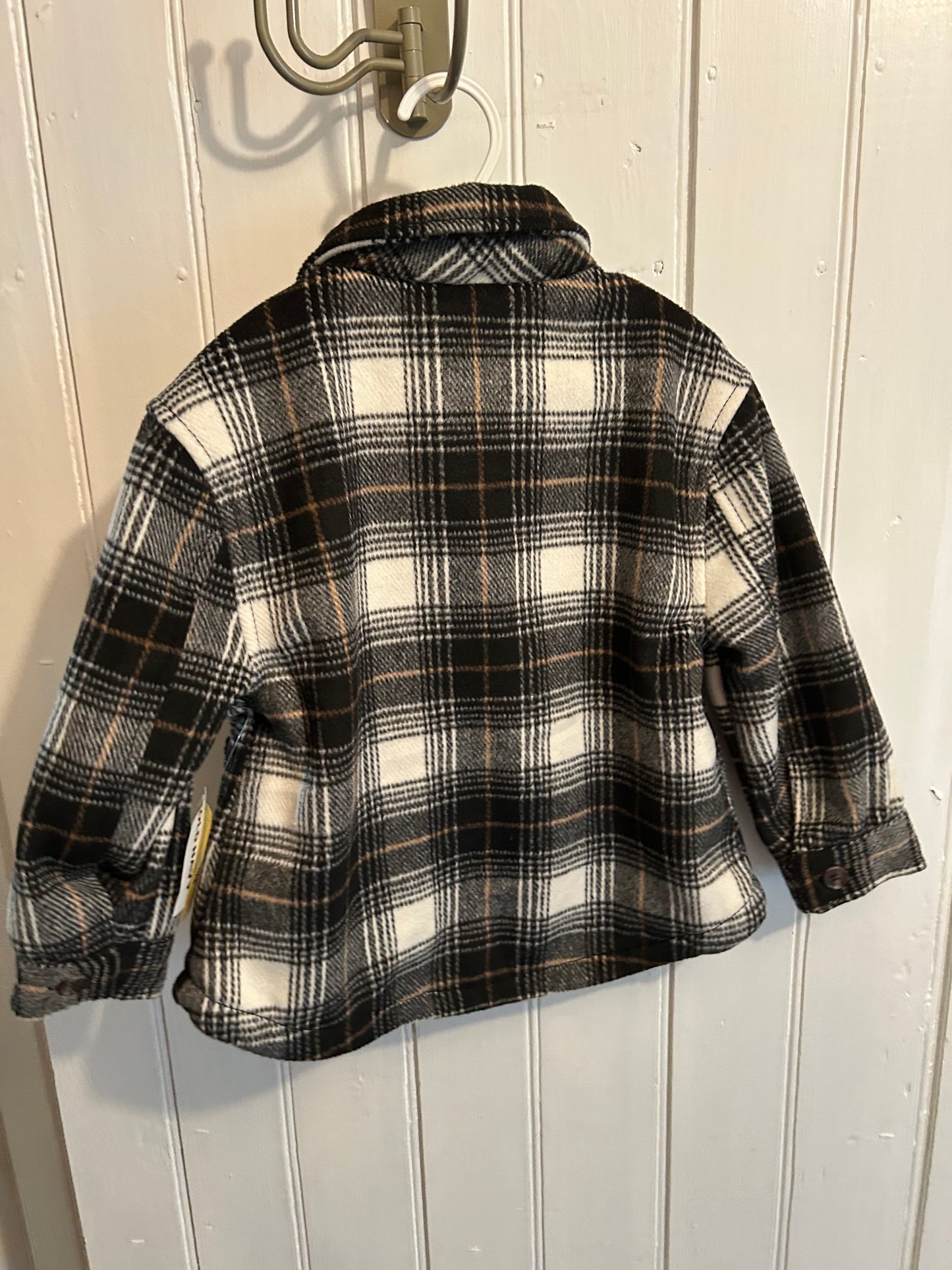NEW old navy 3t black plaid Shacket