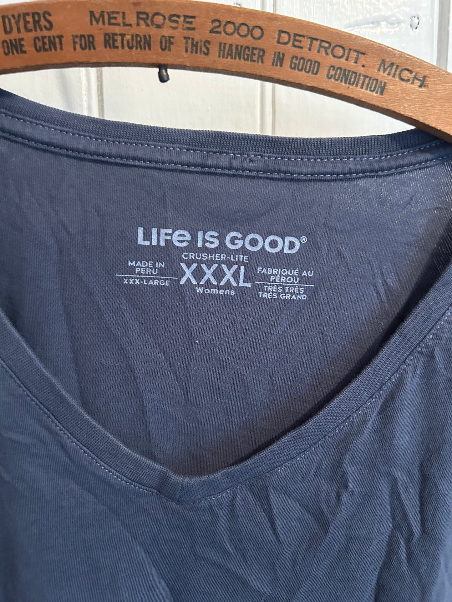 Life is good xxxl black tshirt
