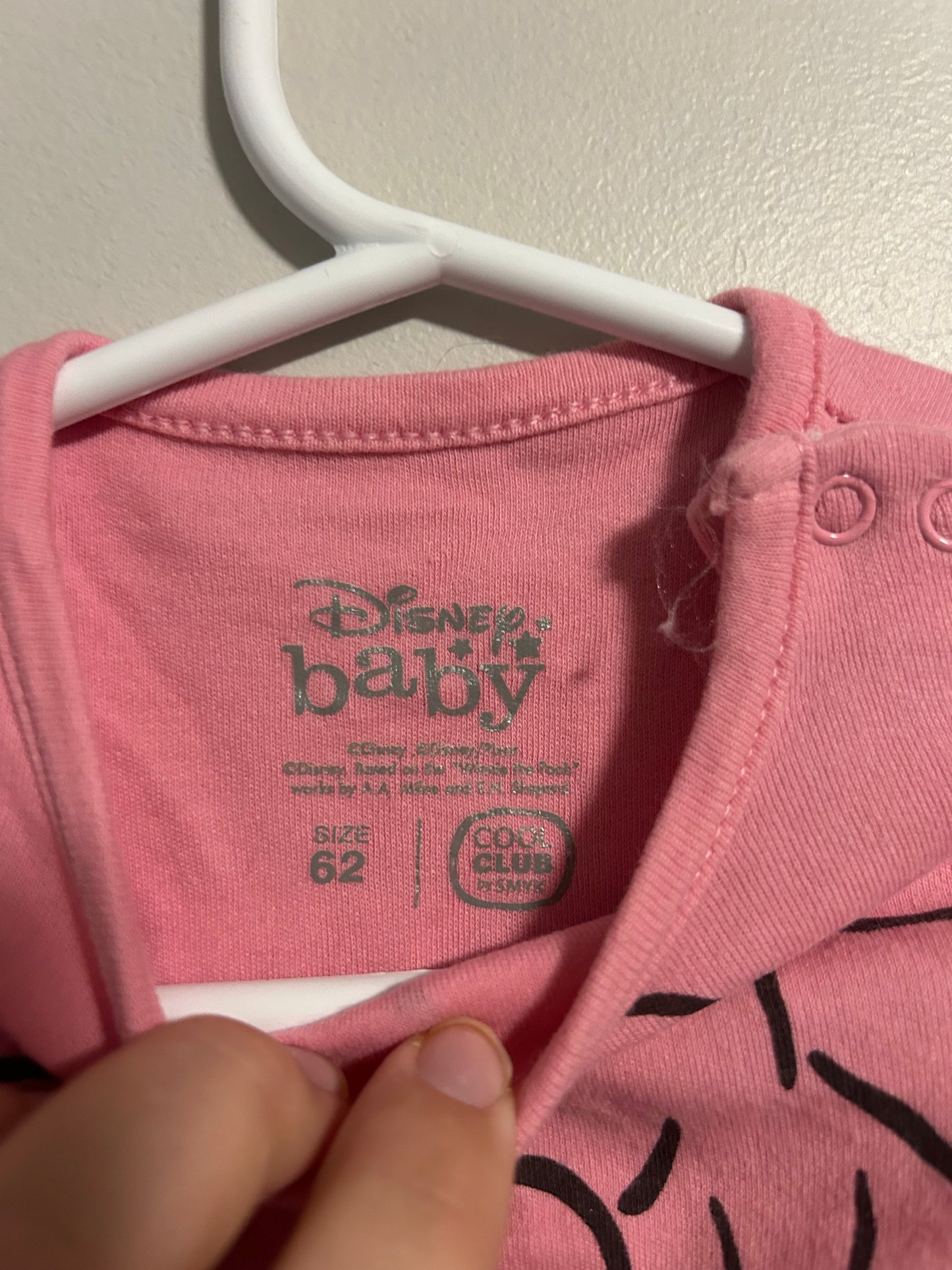 Disney 3/6m pink Minnie onesie