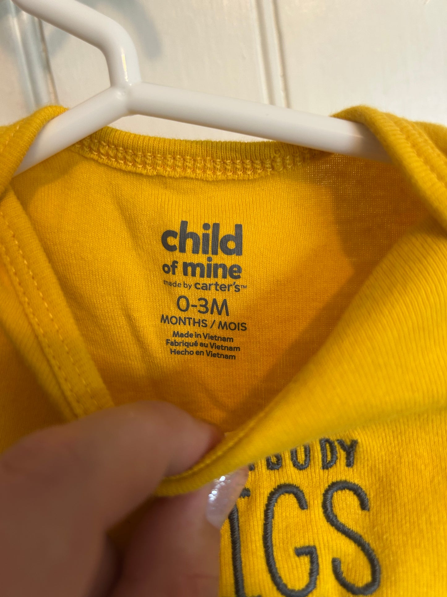 Carters 0/3m yellow & grey construction set