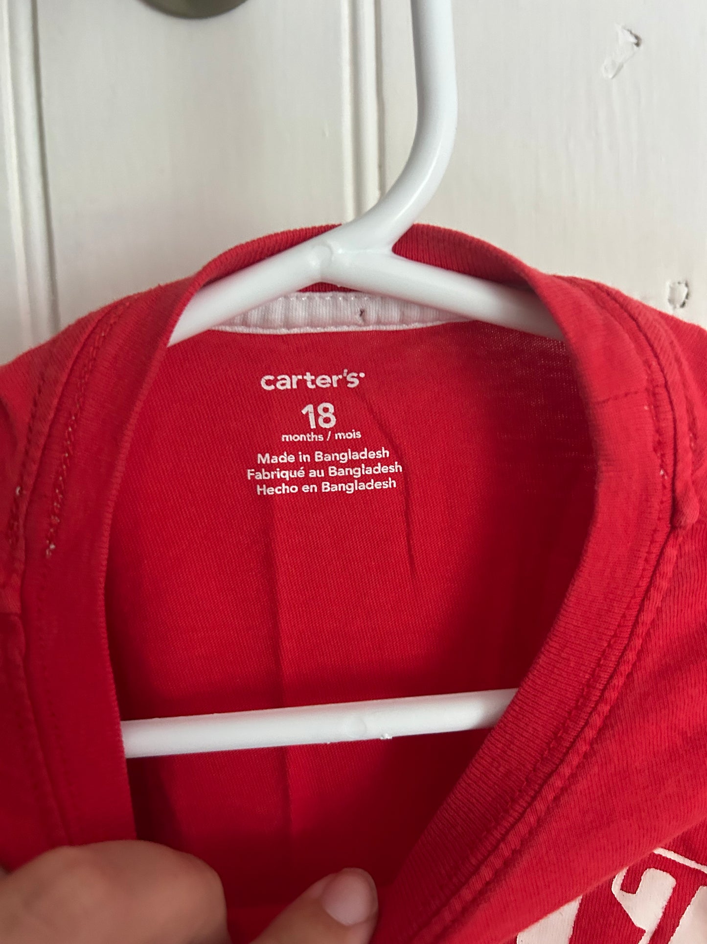 Carters 18m red heart breaker top