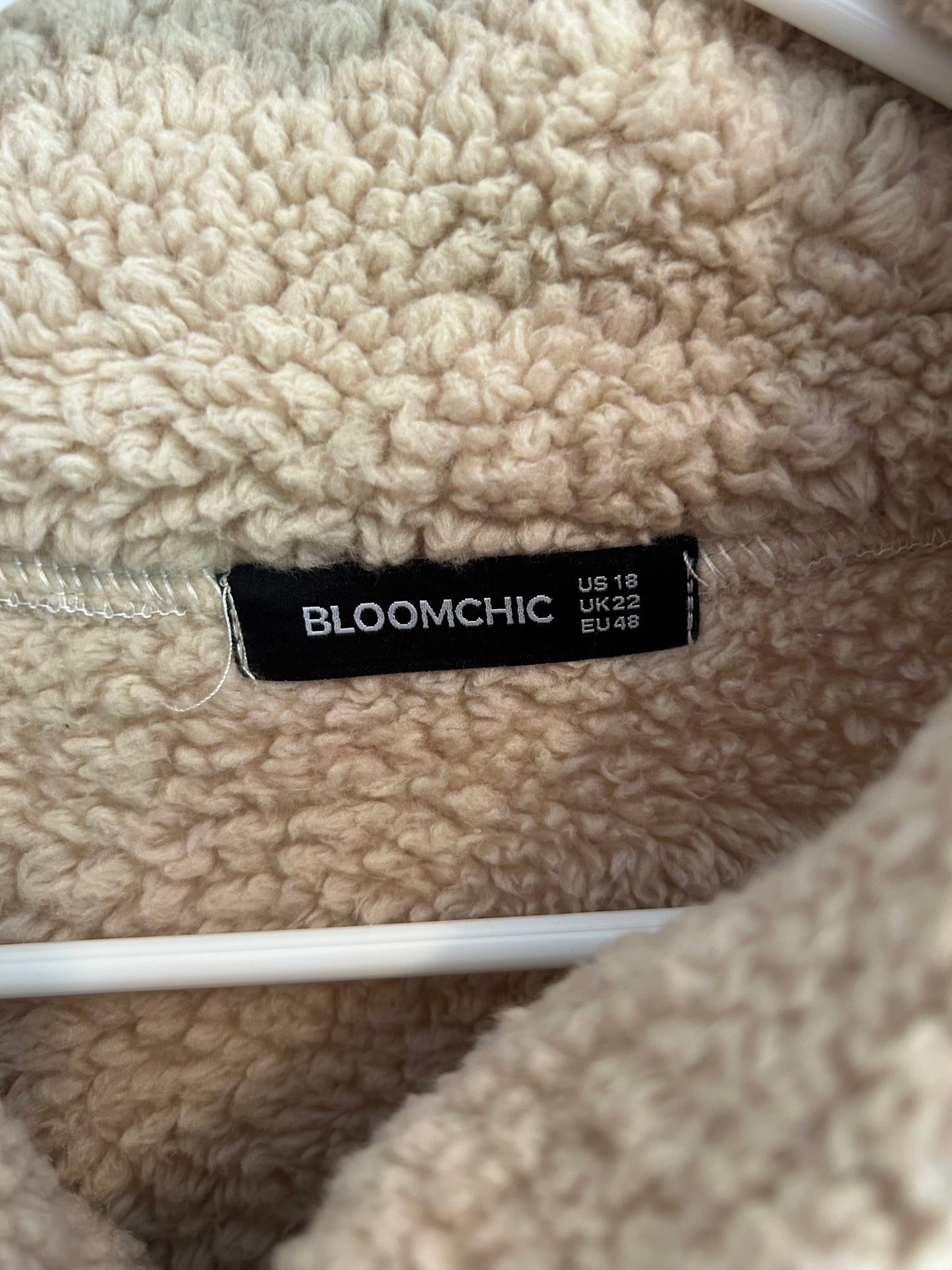 Boomchic plus size 18 brown Sherpa Shacket
