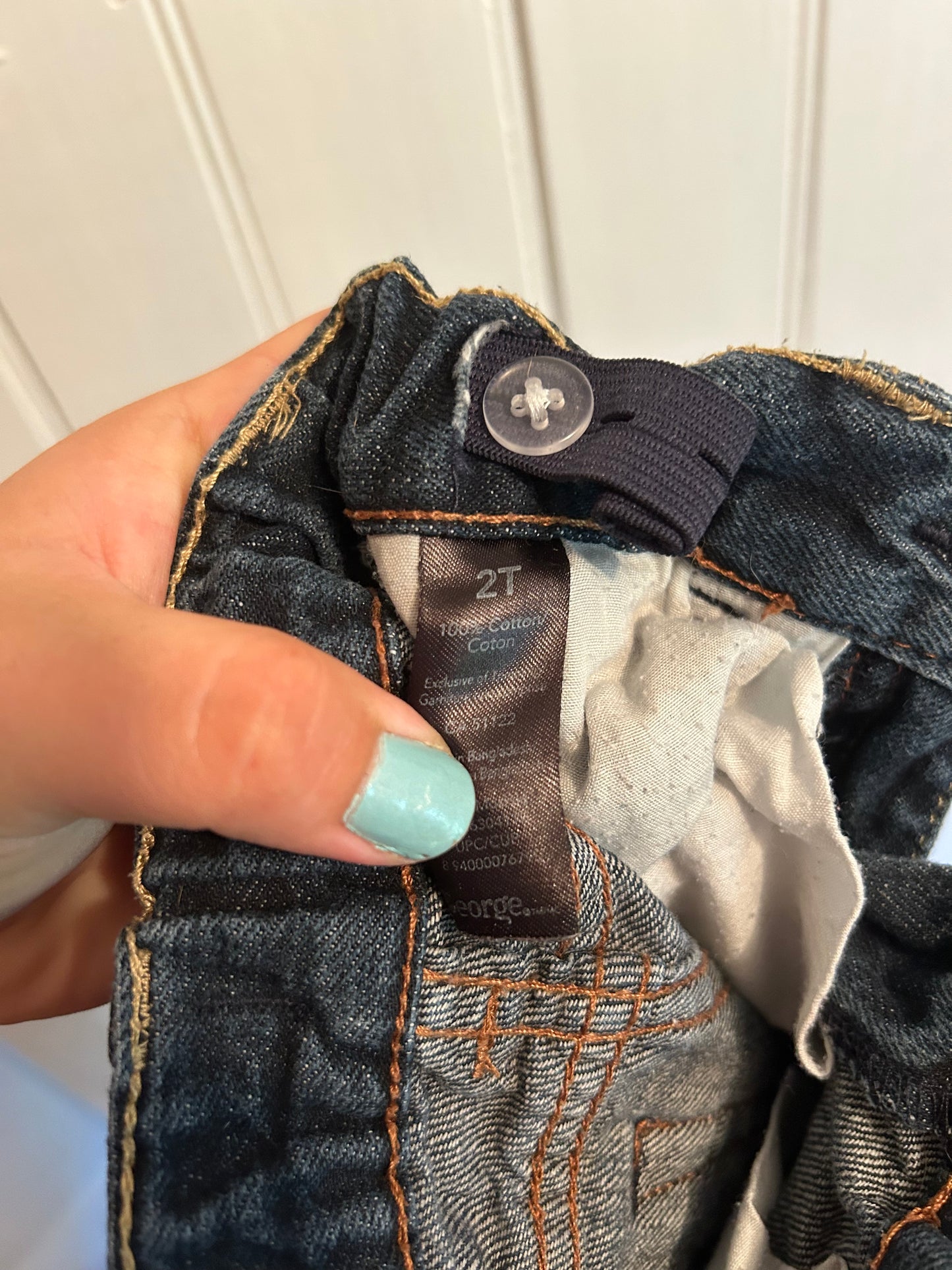 George 2t dark wash straight leg jeans