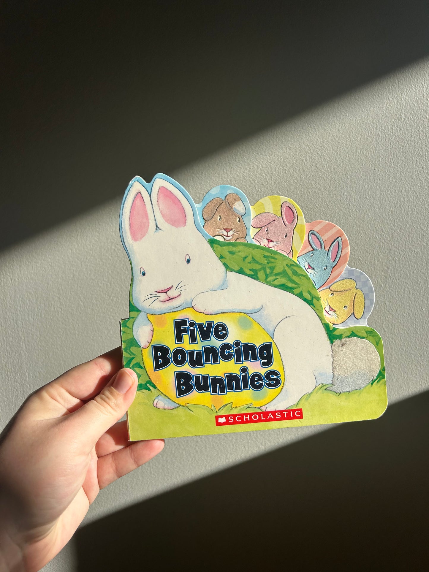 Five bouncing bunnies board book
