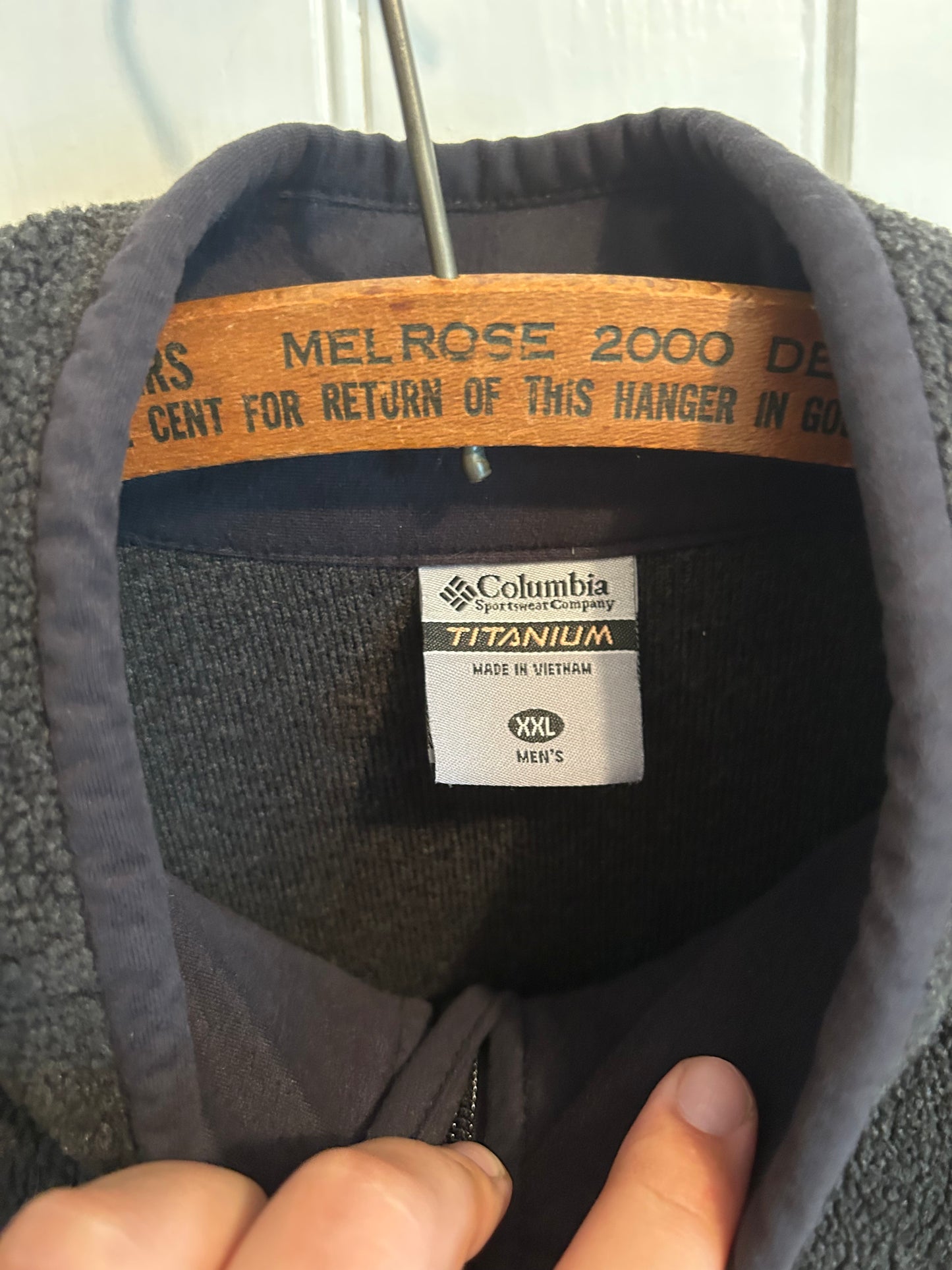 Columbia men’s Xxl grey fleece zip up sweater