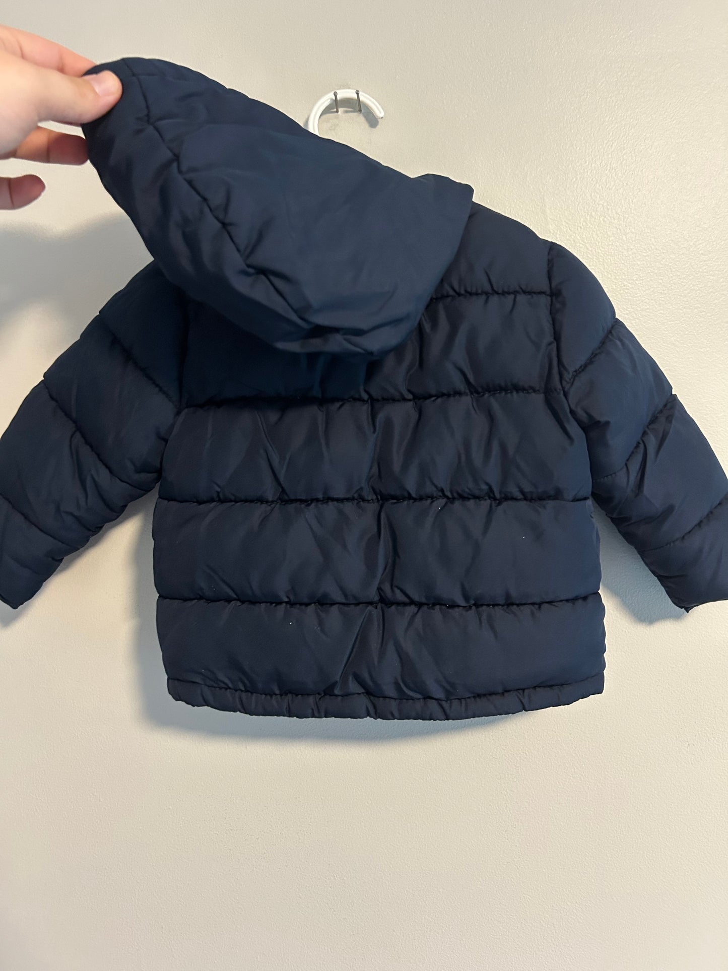 Old navy 12/18m navy blue puffer jacket