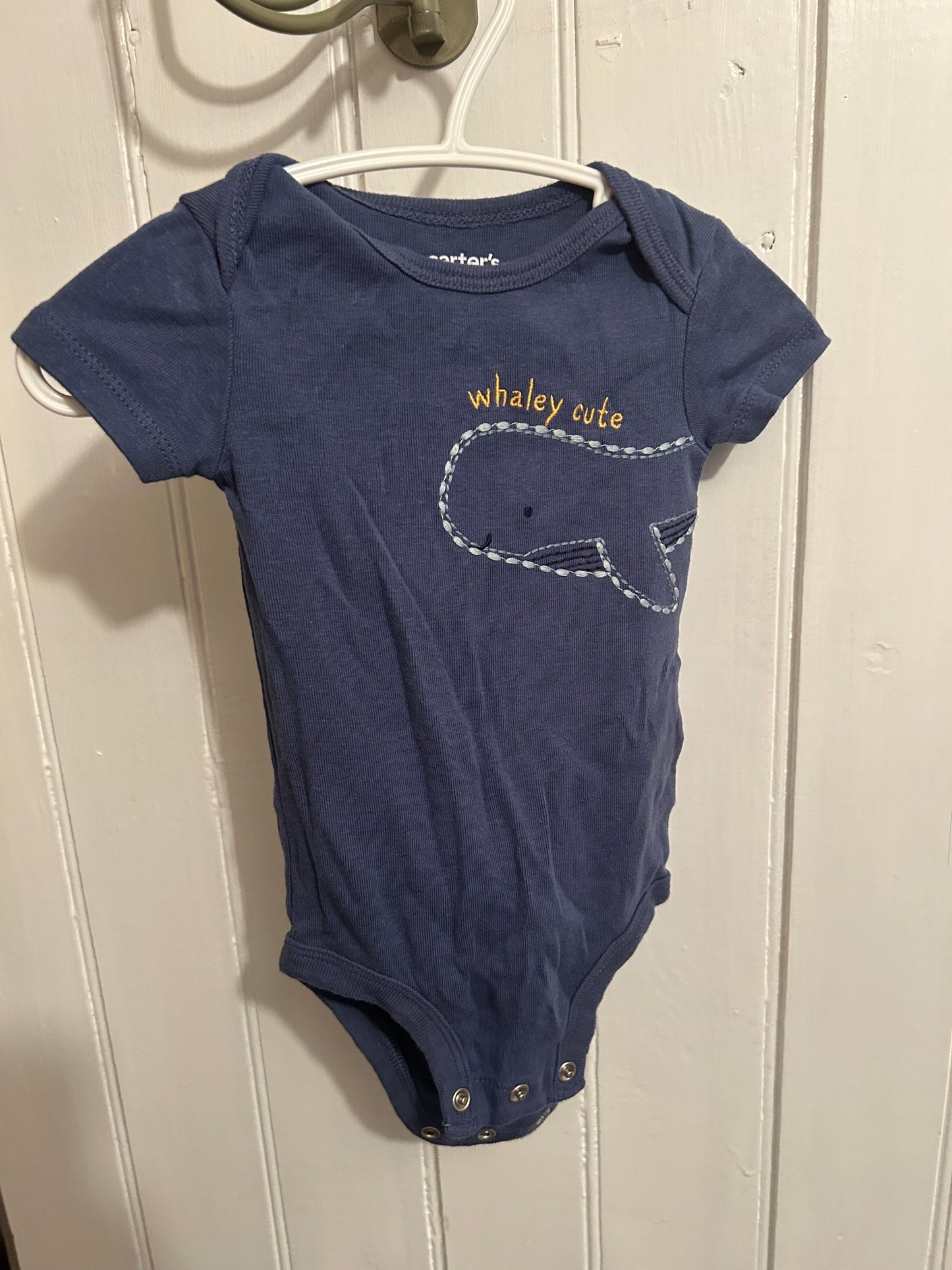 Carters blue Whaley cute onesie