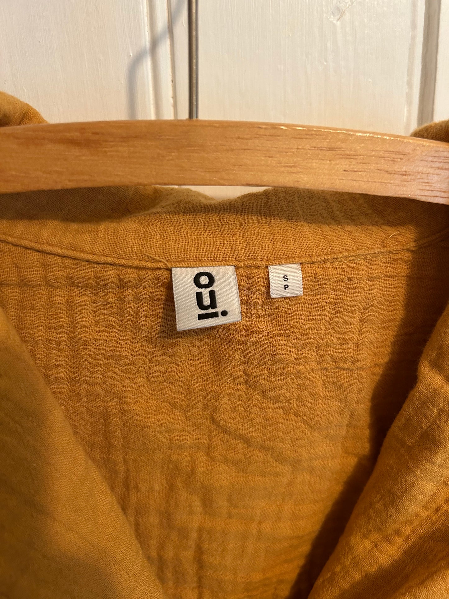 Oui small yellow muslin 2pc set