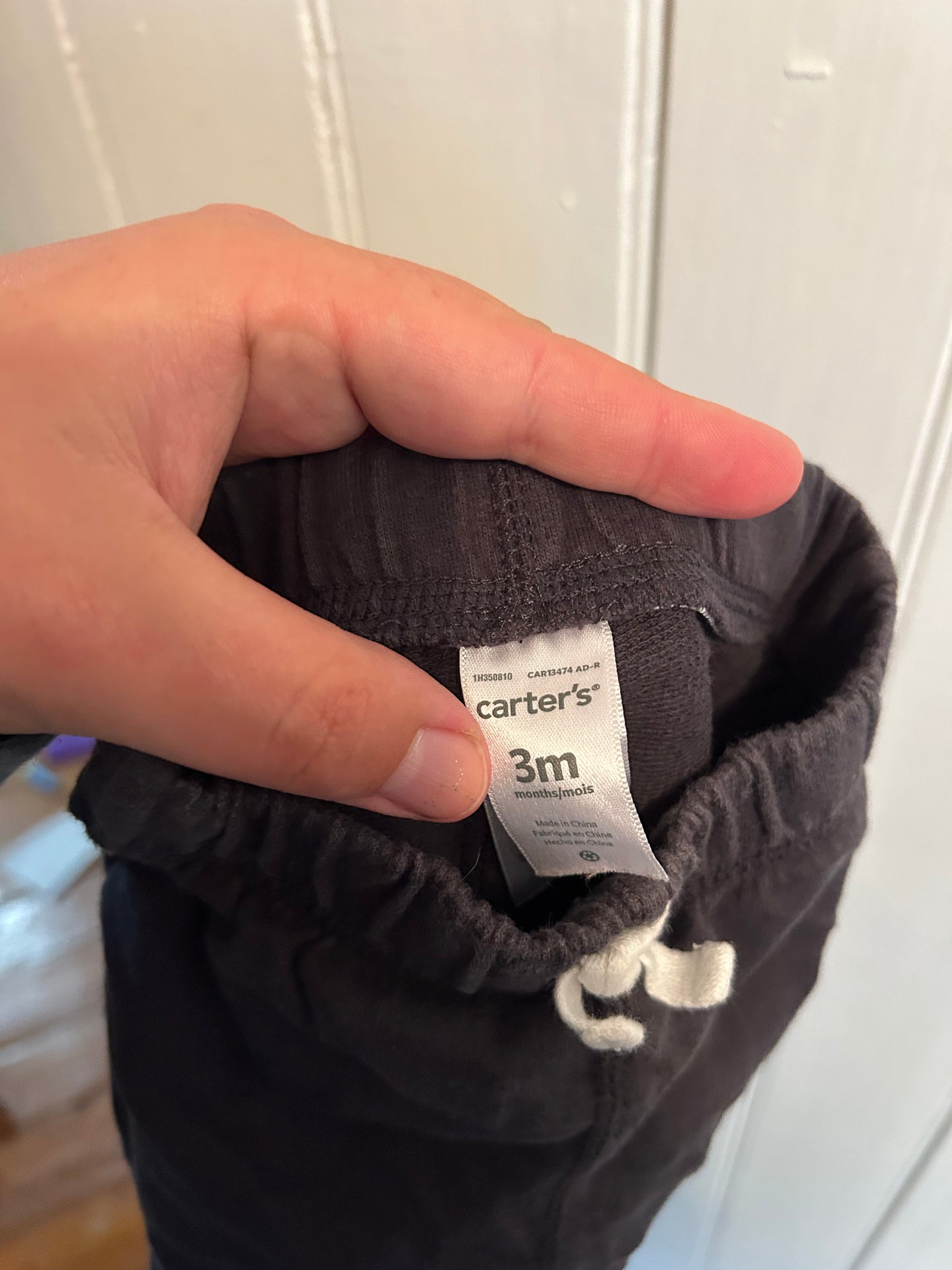 Carters 3m black shorts