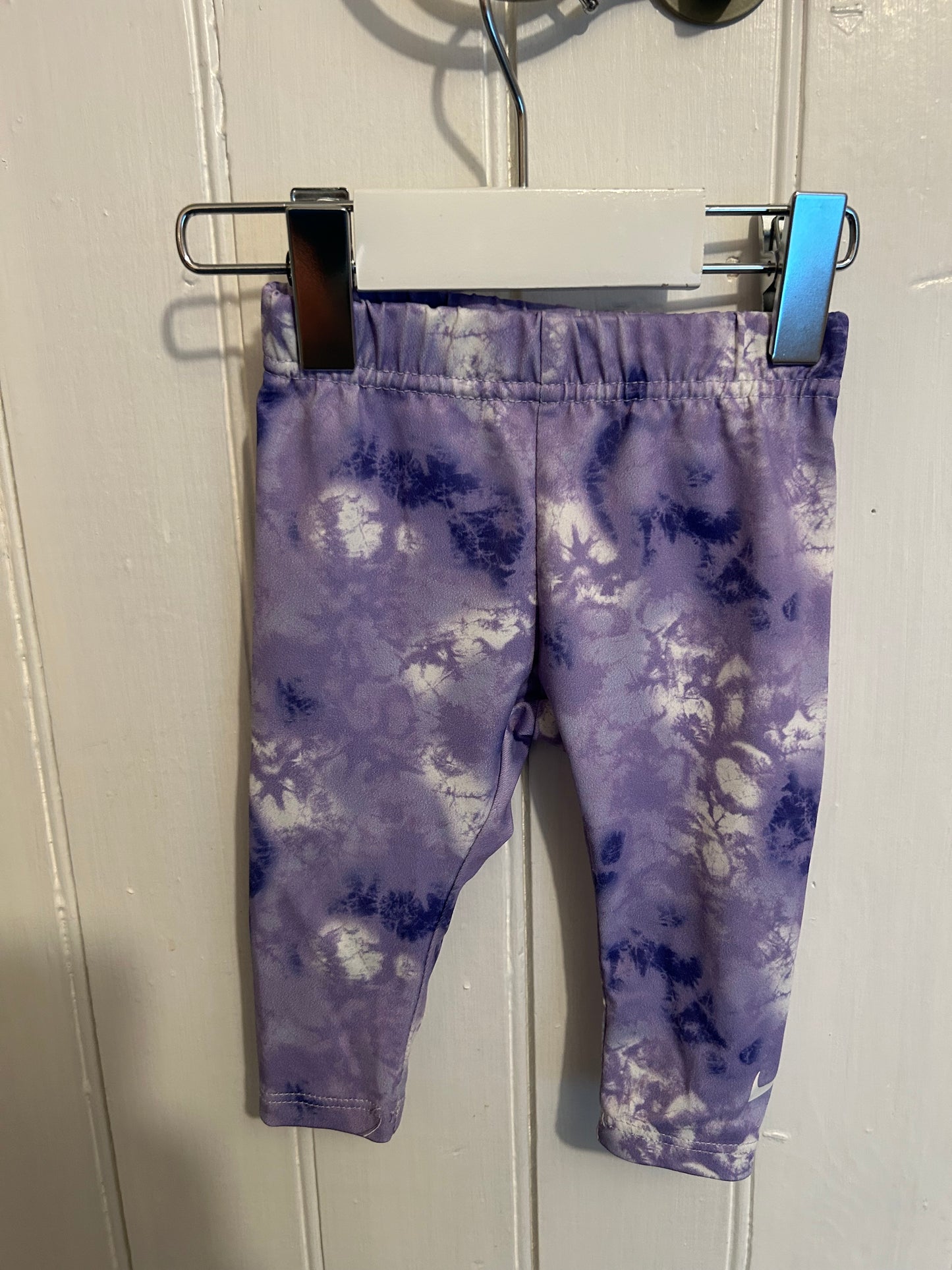 Nike 6m grey & purple athletic peplum set