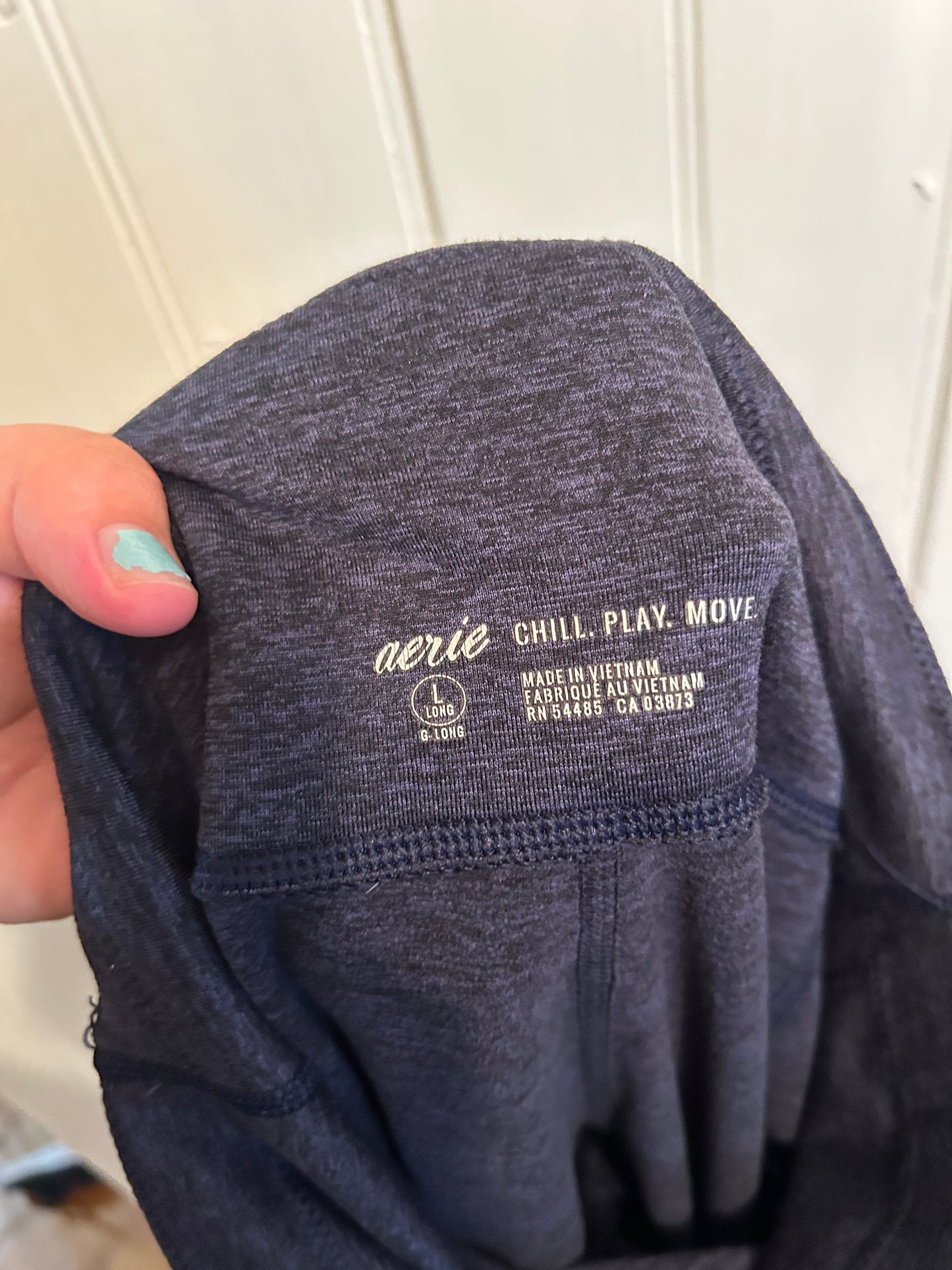 Aerie large long navy blue leggings