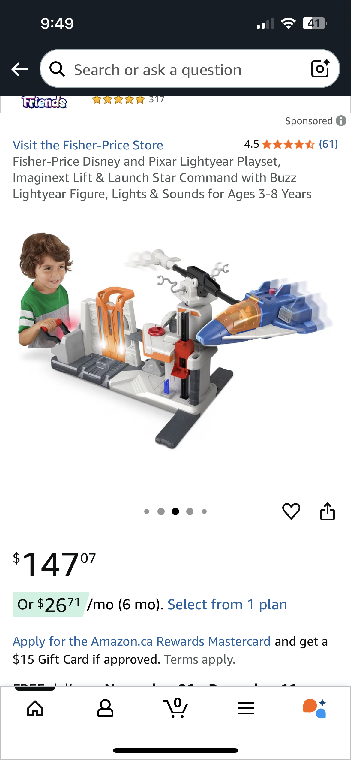 Buz lighting space command rocket toy