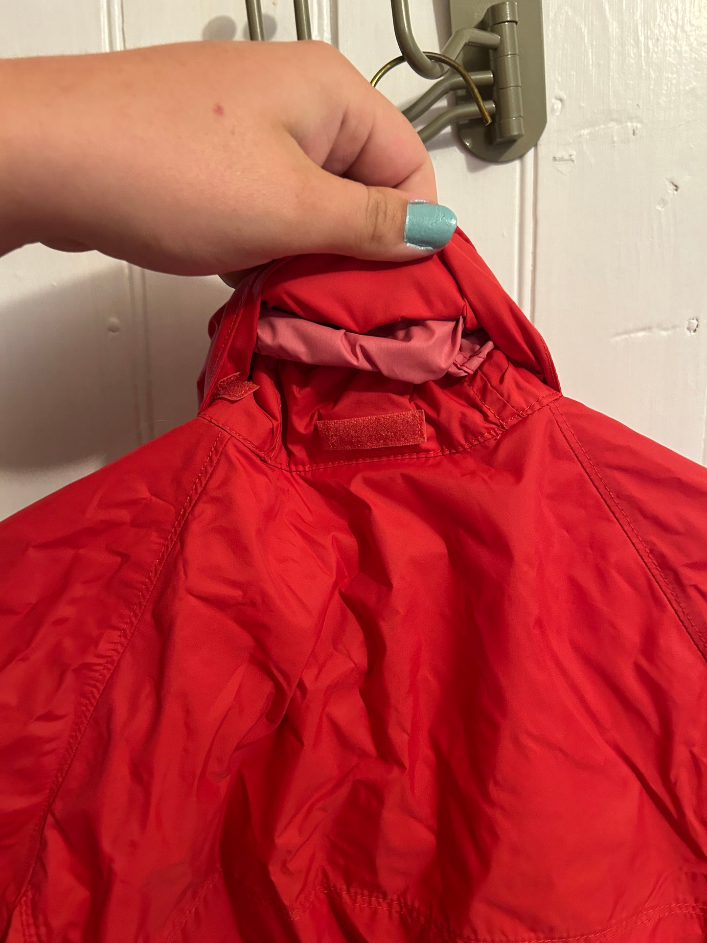 Columbia small red omni heat zip up unlined rain jacket