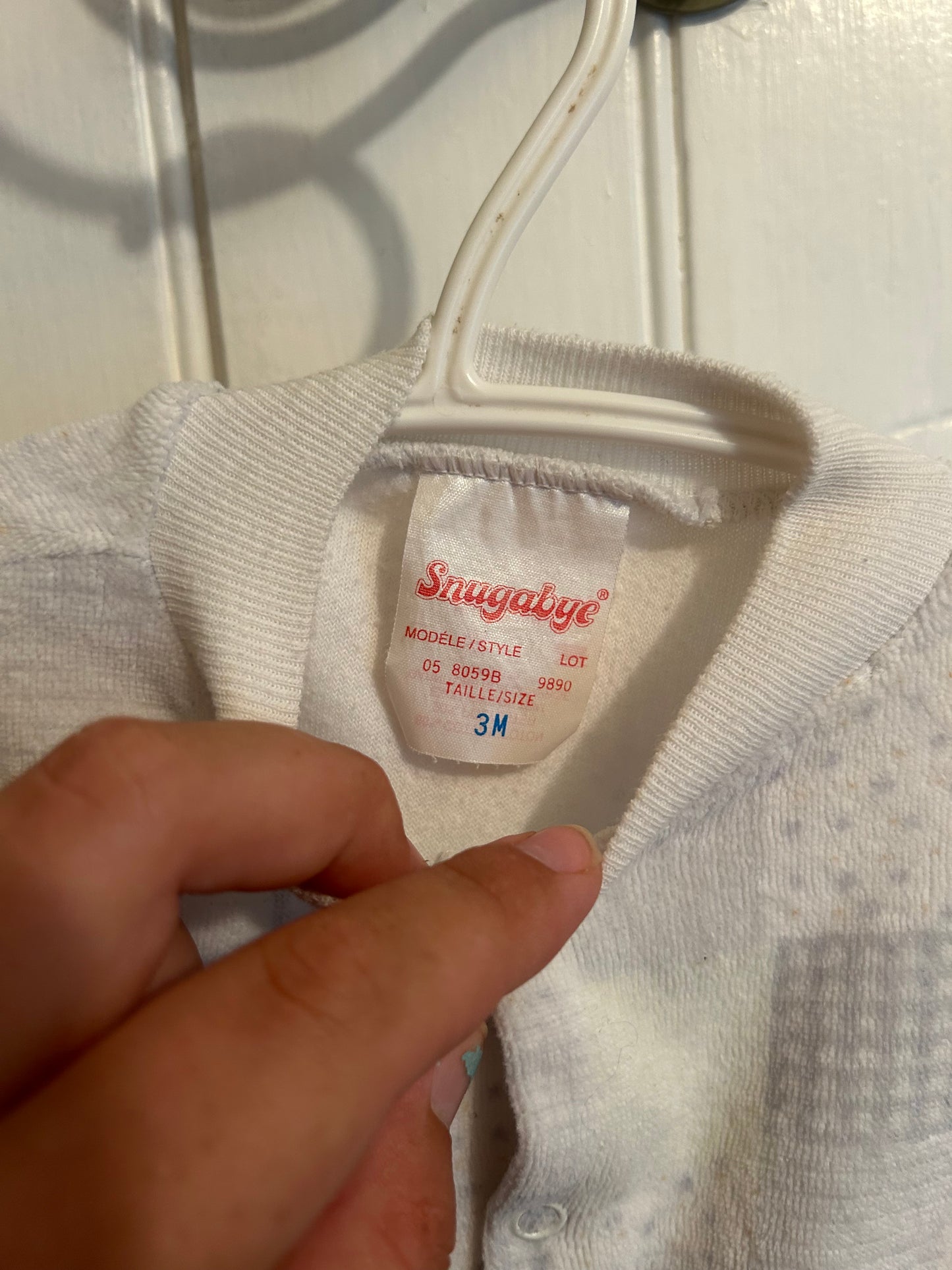 Vintage Snugabye 3m green & grey patchwork fleece sleeper