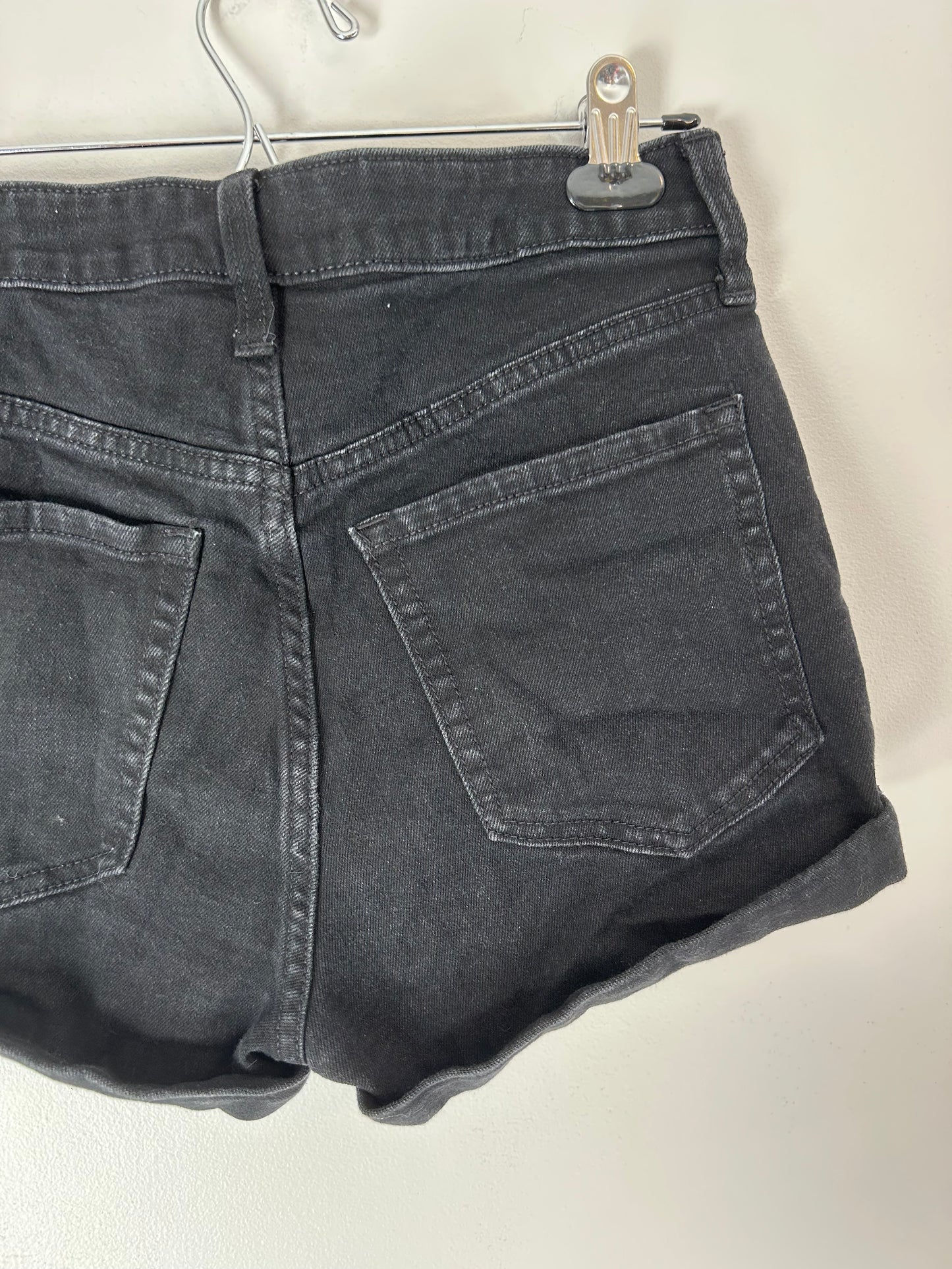 Old navy 4 black denim high waisted shorts