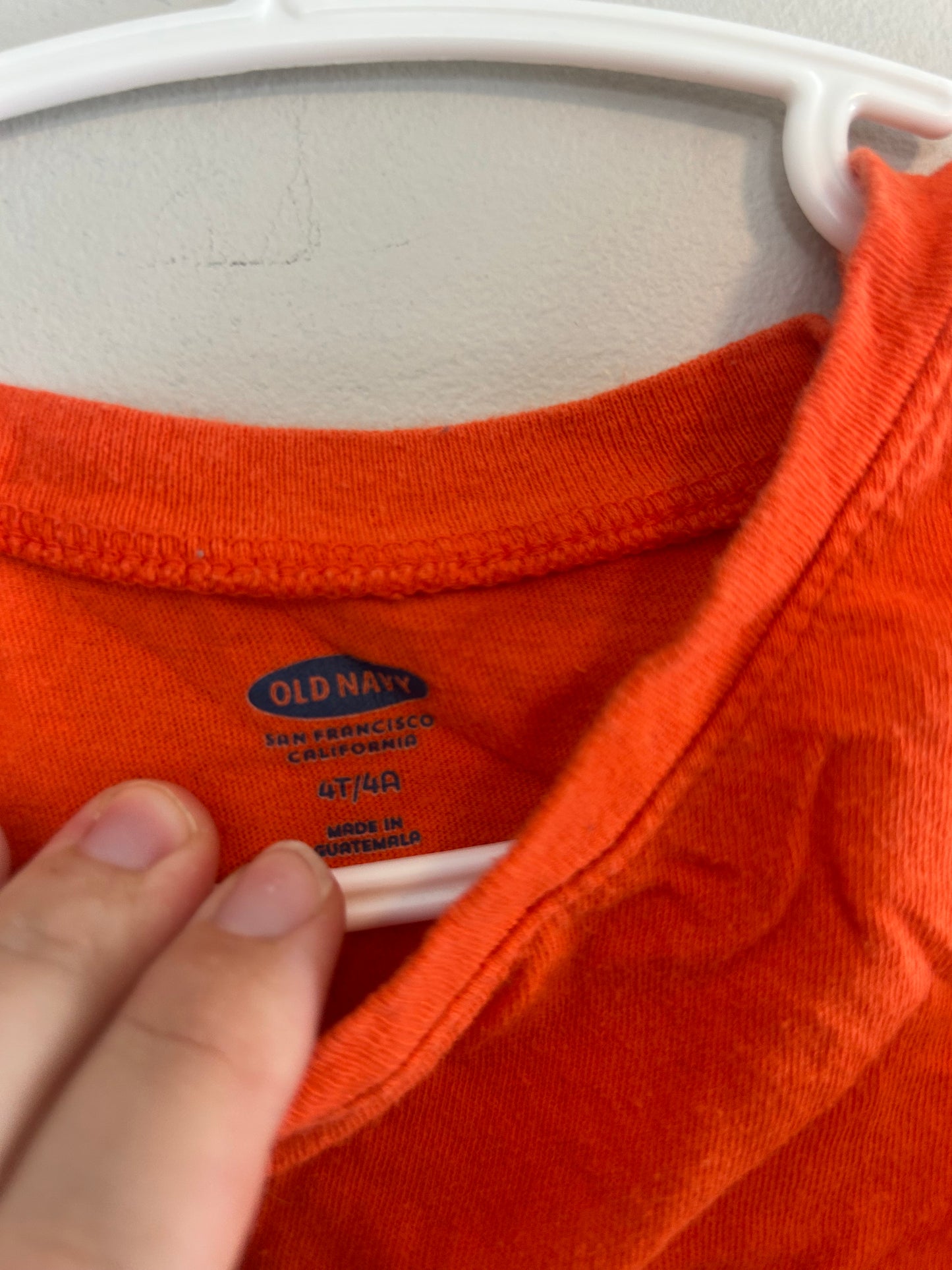 Old navy 4t orange Dino tank top