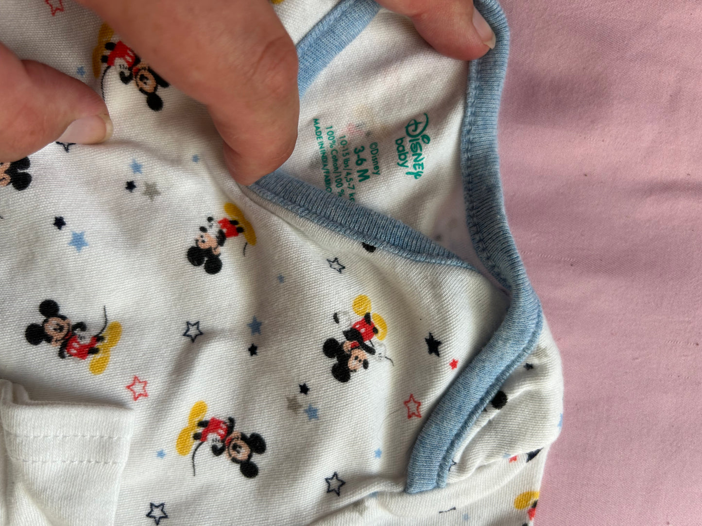 Disney 3/6m Mickey onesie lot