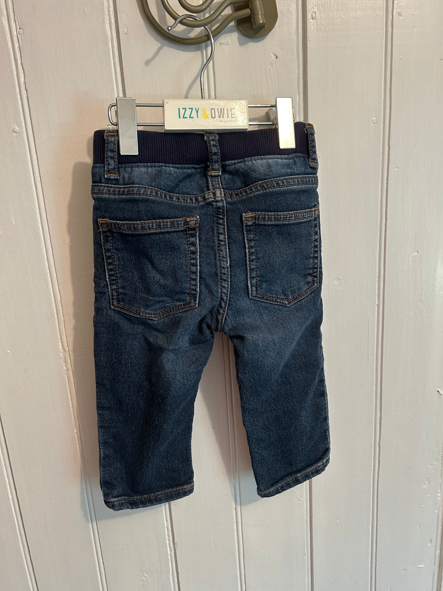 Gap 12/18m dark wash straight leg jeans