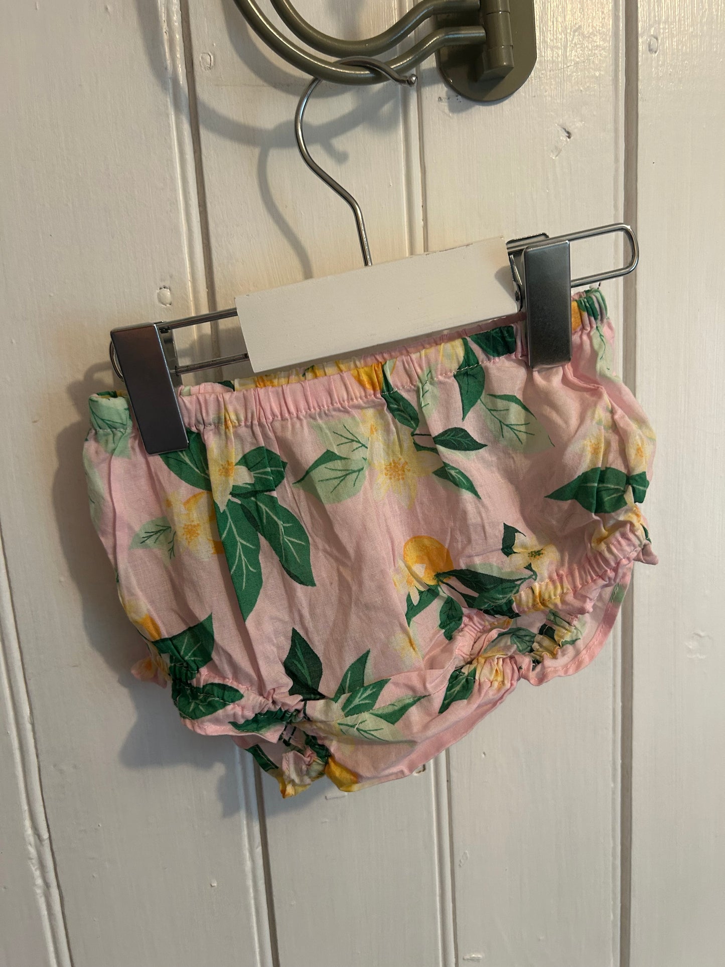 Old navy 3/6m pink tropical floral 2pc set