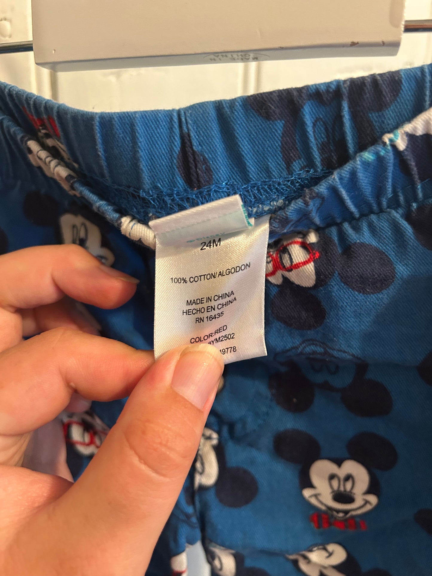 Disney 24m blue Mickey shorts