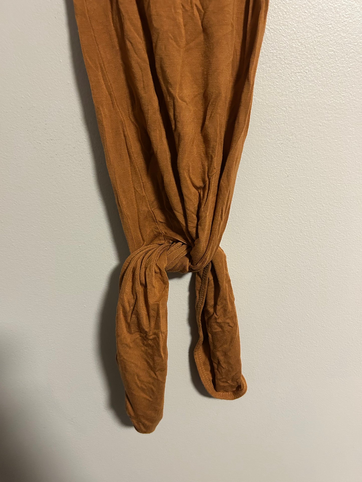 Brown newborn knot gown