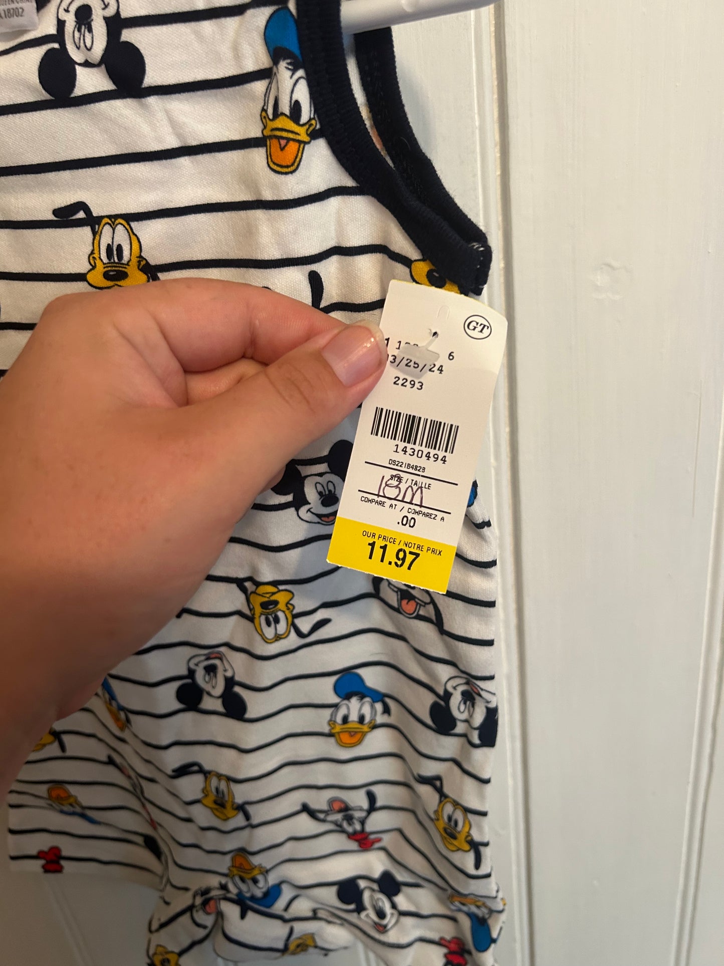 NEW Disney 18m character romper
